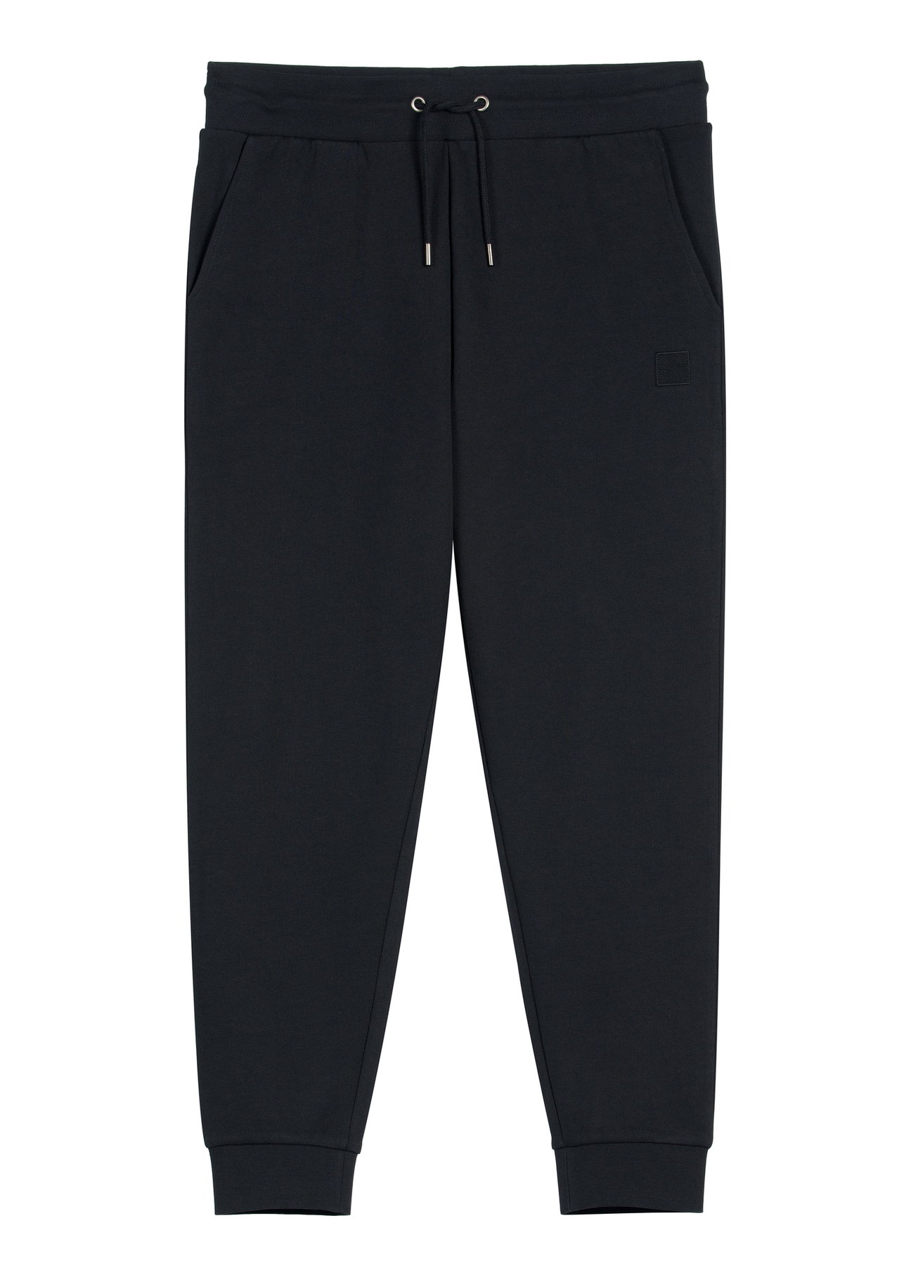Men's black sweatpants SPOMT-0017-99(W26), front product view on white background.