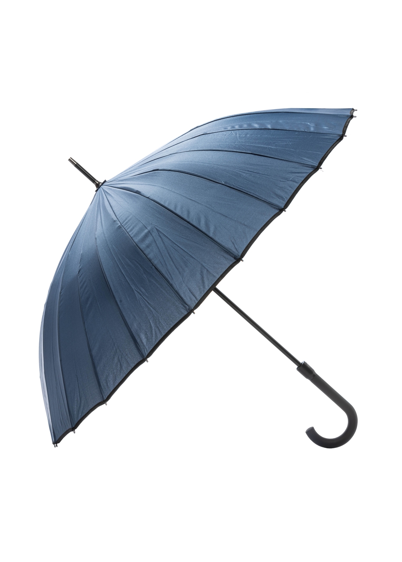 Navy blue men's umbrella PARSM-0010-7E(W26), front product view on white background.