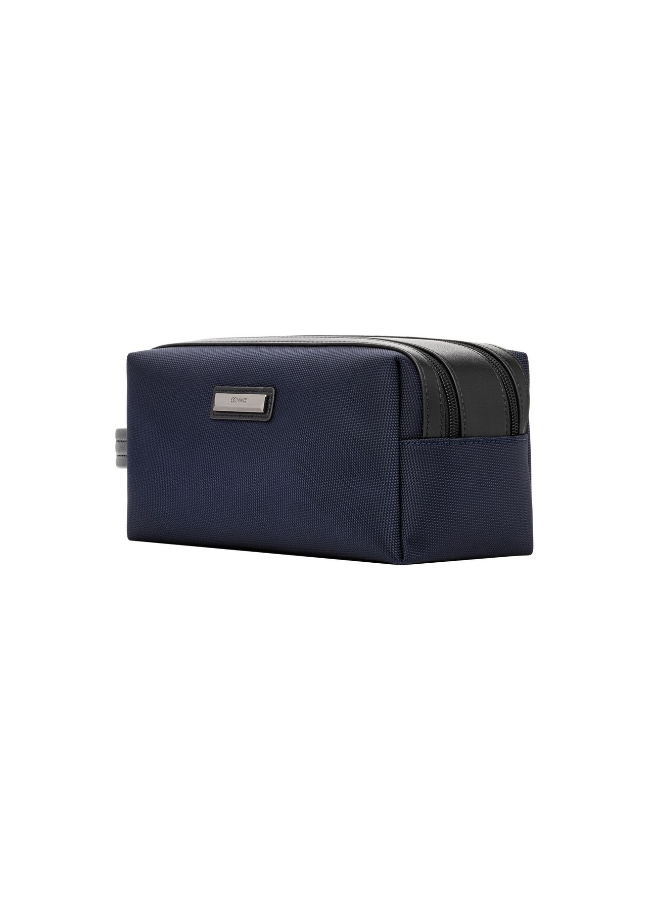 Navy blue men's cosmetic bag TORMN-0441-7D(Z26) - diagonal product view, on a white background.