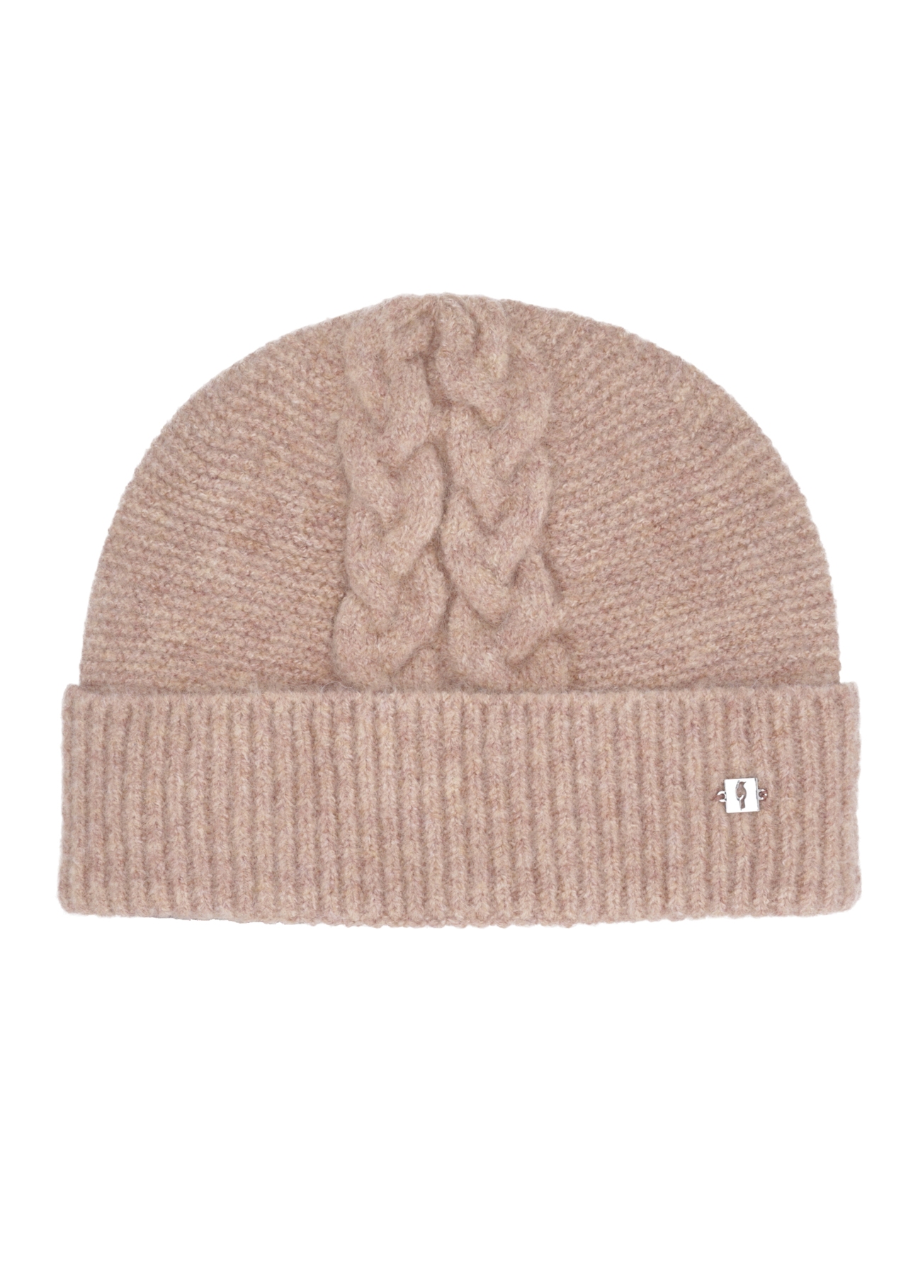 Beige women's hat CZADT-0169-1B(Z26), front view of the product on a white background.