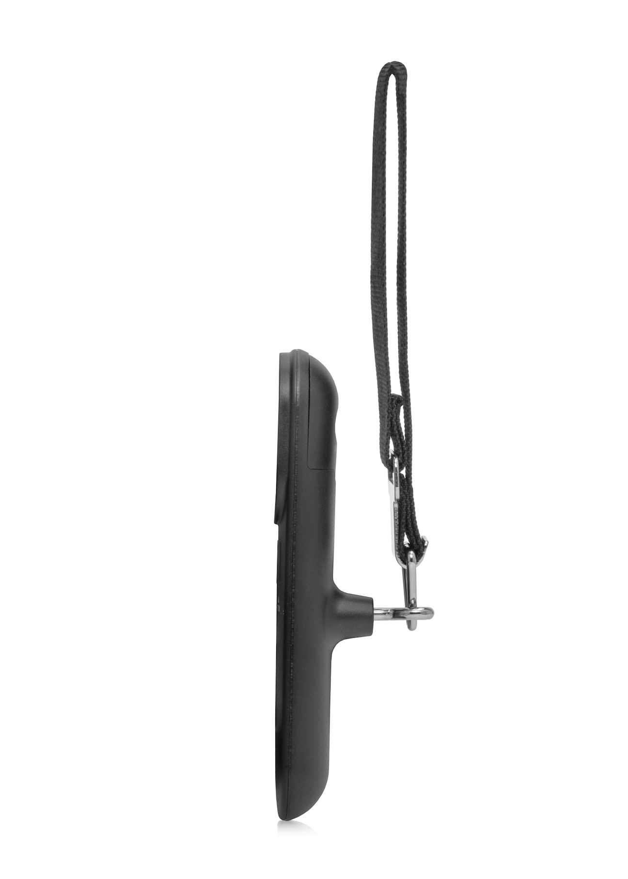 Digital luggage scale AW-010-0002-99(W25), side view of the product without packaging on a white background.