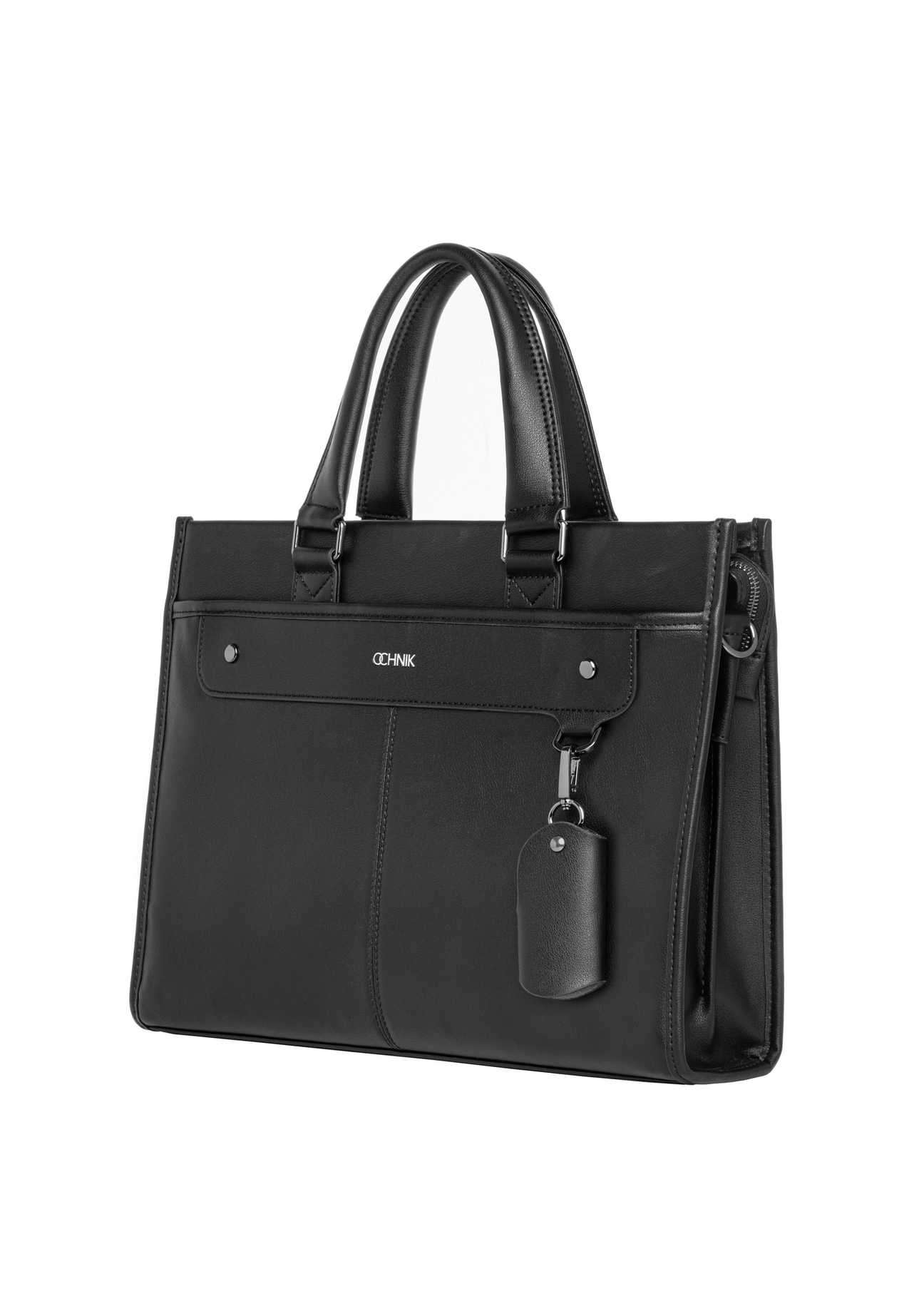 Black large men's backpack PLCMS-0026-99(Z26), diagonal product view on a white background.