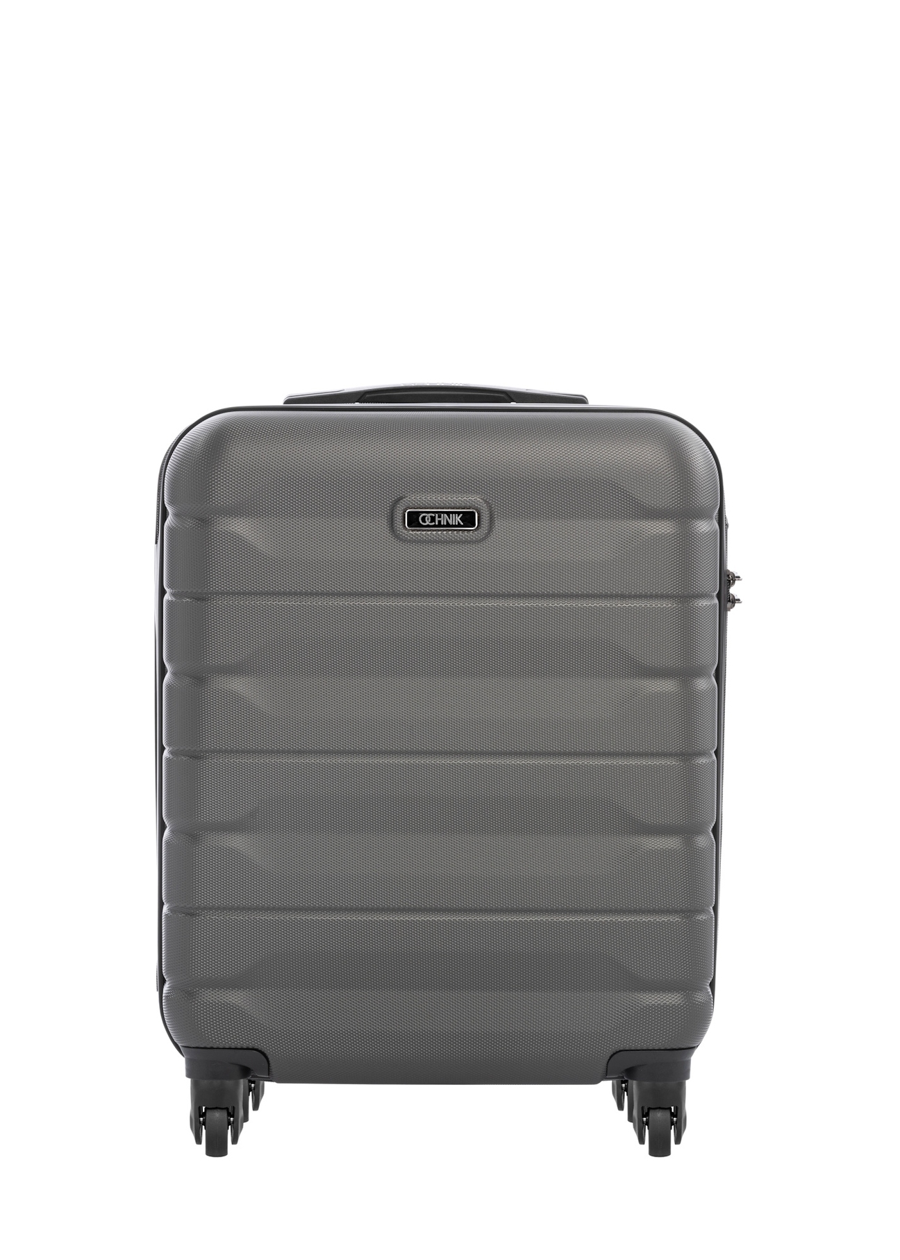 Small suitcase on wheels WALAB-0067-9B-19(W26), front view of the product on a white background.