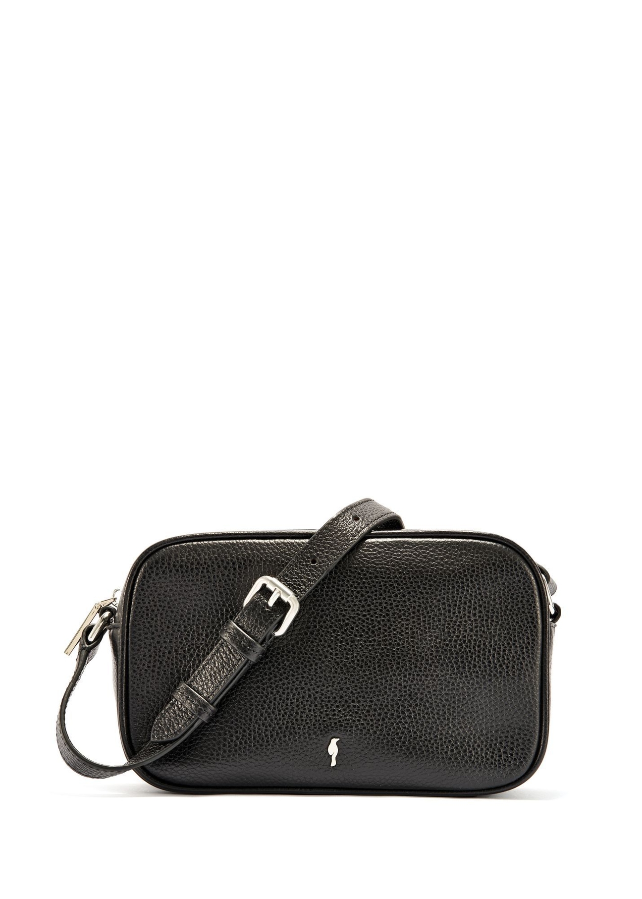 Black leather women's handbag TORES-1103A-99(Z25), front product view on white background.