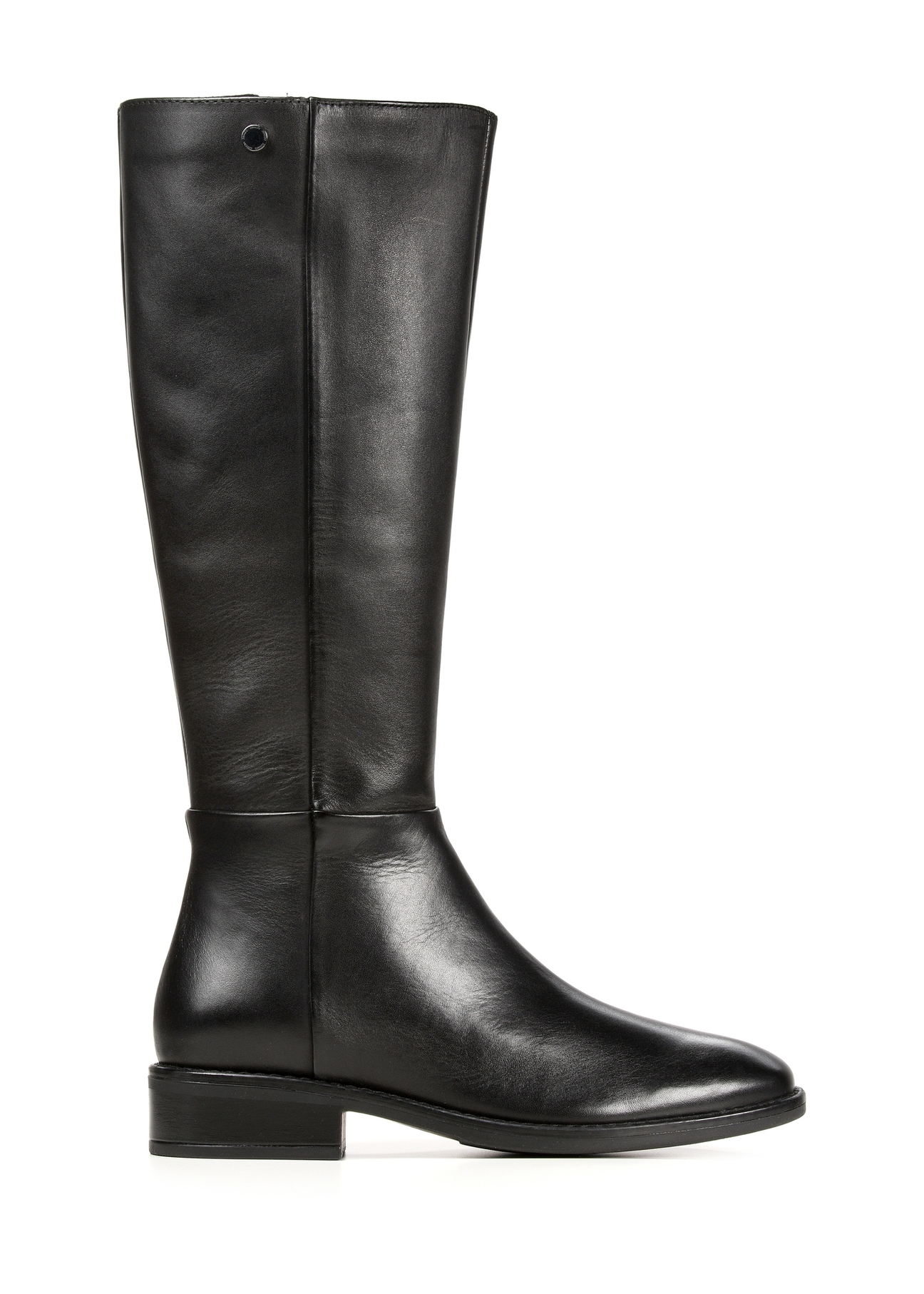 Black leather women's boots BUTYD-1183-99(Z25)