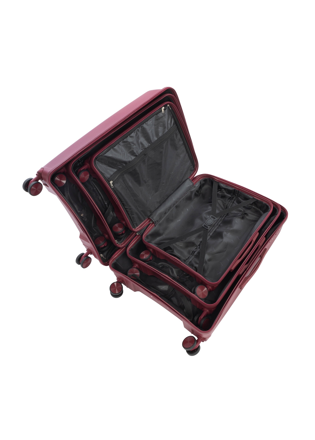 Set of suitcases on wheels 19"/24"/28" WALPP-0027-4B(W26)