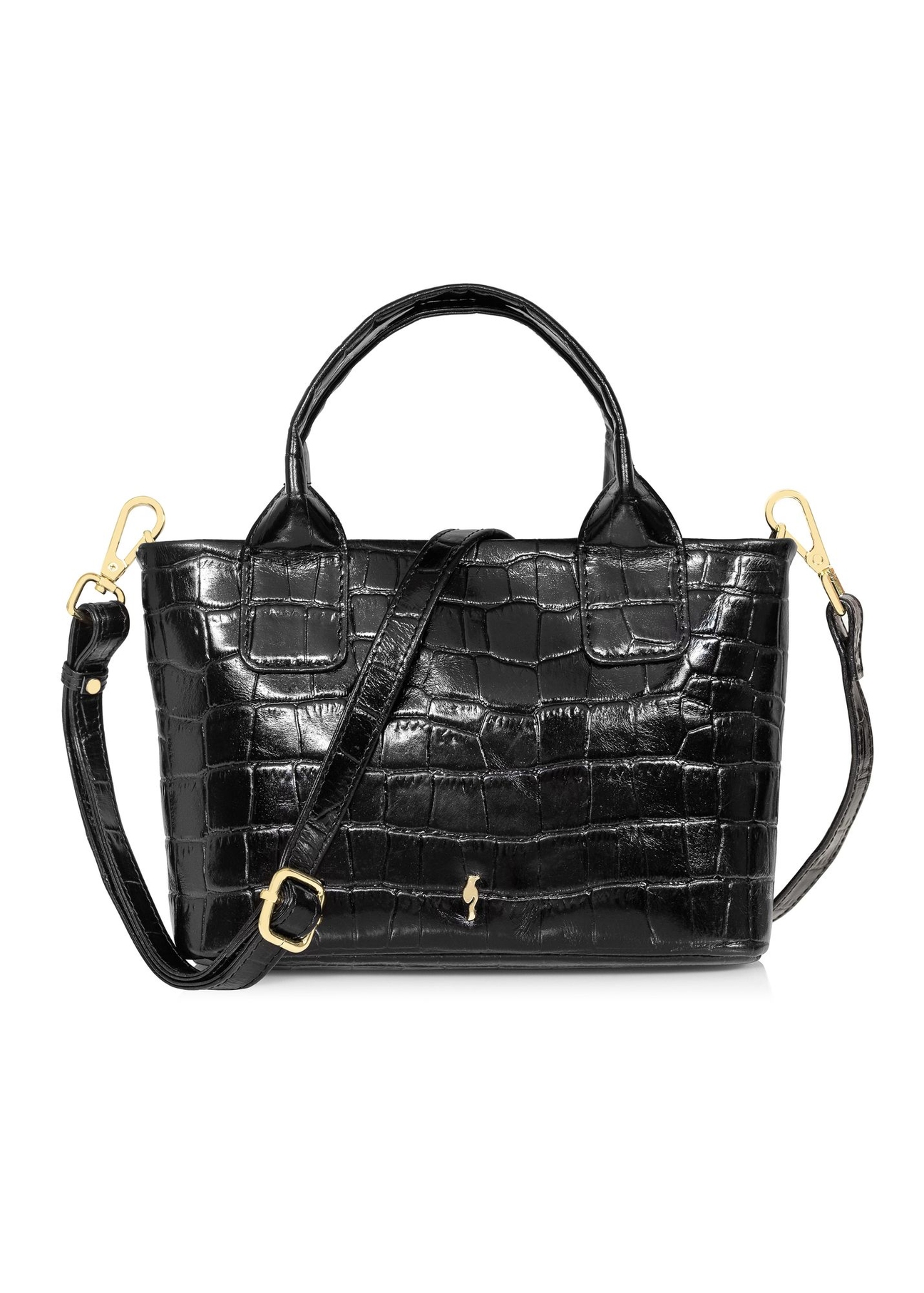 Small leather women's croco trunk TORES-1012-99(W24)-01