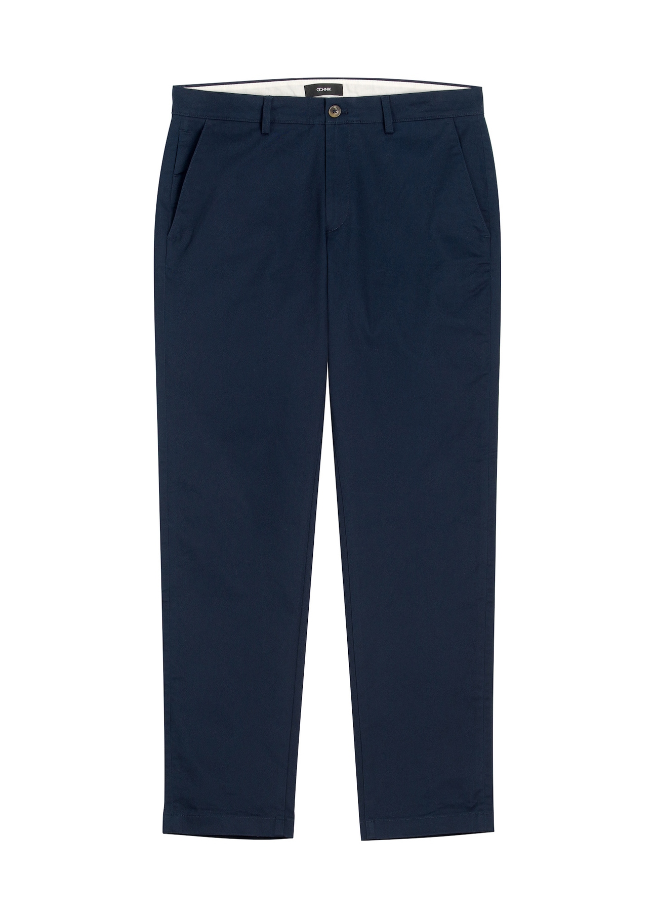 Navy blue men's trousers SPOMT-0121-7E(W26), front product view on white background.