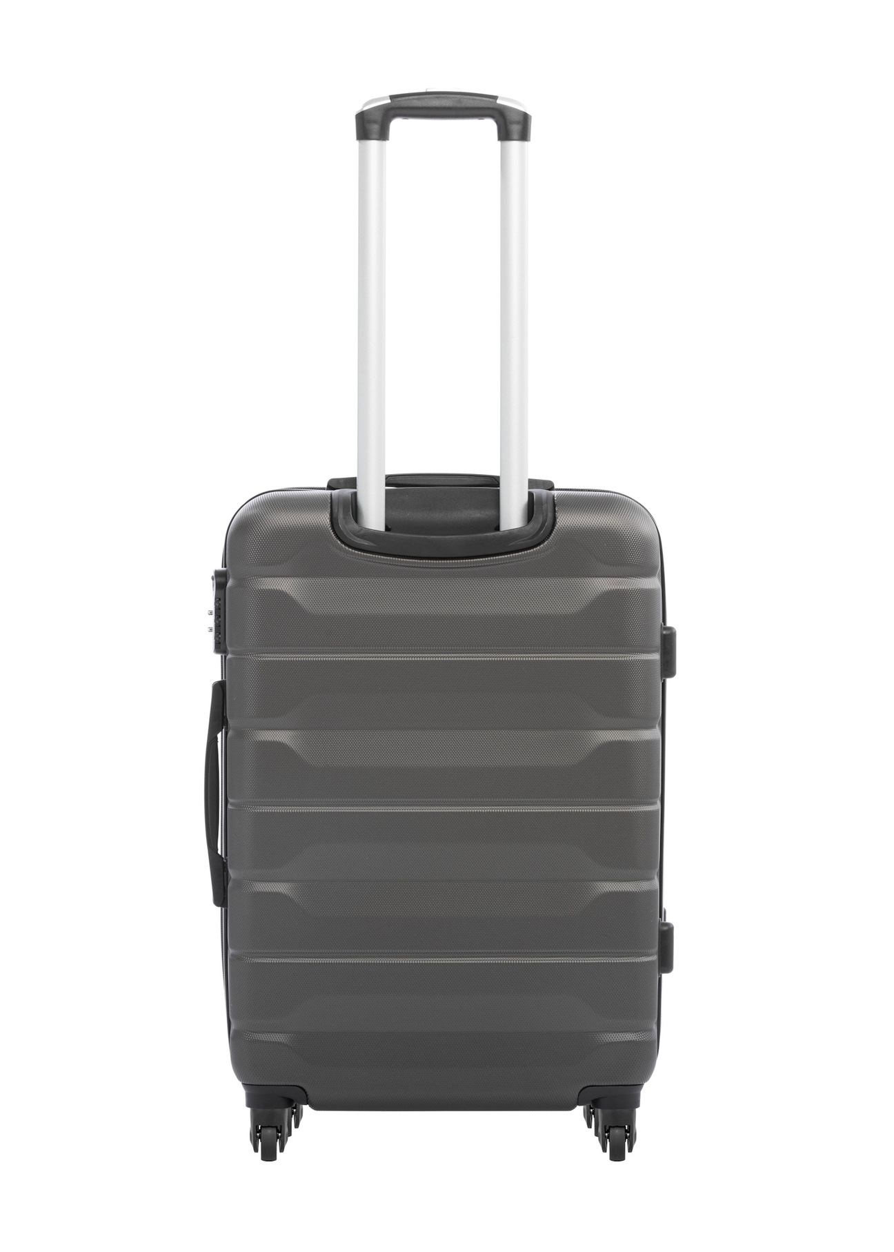 Medium suitcase on wheels WALAB-0067-9B-24(W26), product view from the back on a white background.