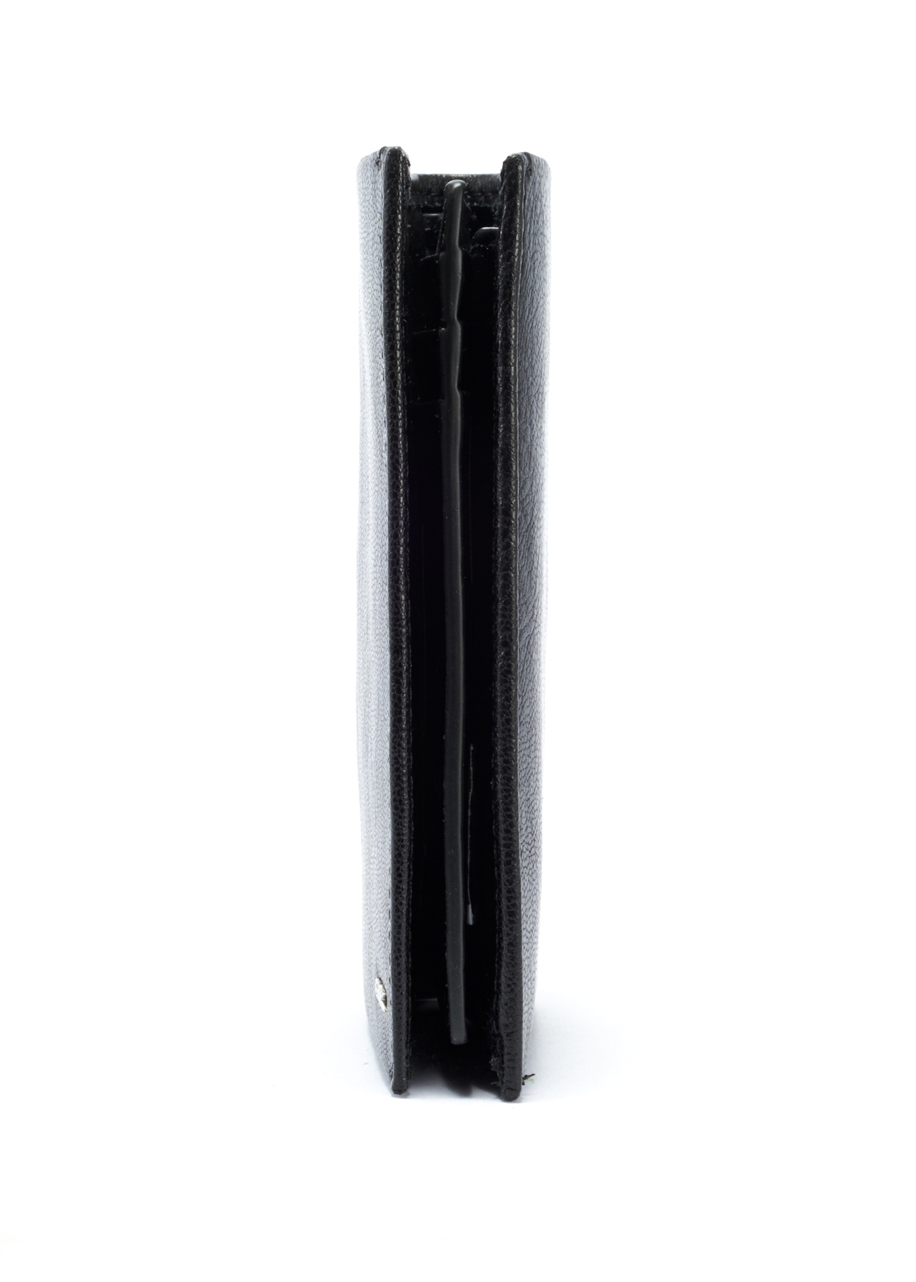 Black leather foldable men's wallet PORMS-0646-99(W25)