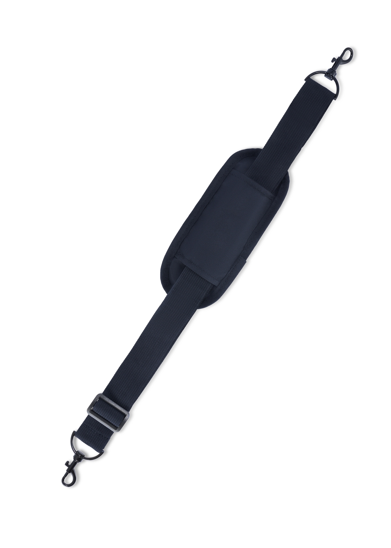 Navy blue airplane backpack PLCMN-0017-69(Z25), view of the detachable product strap on a white background.