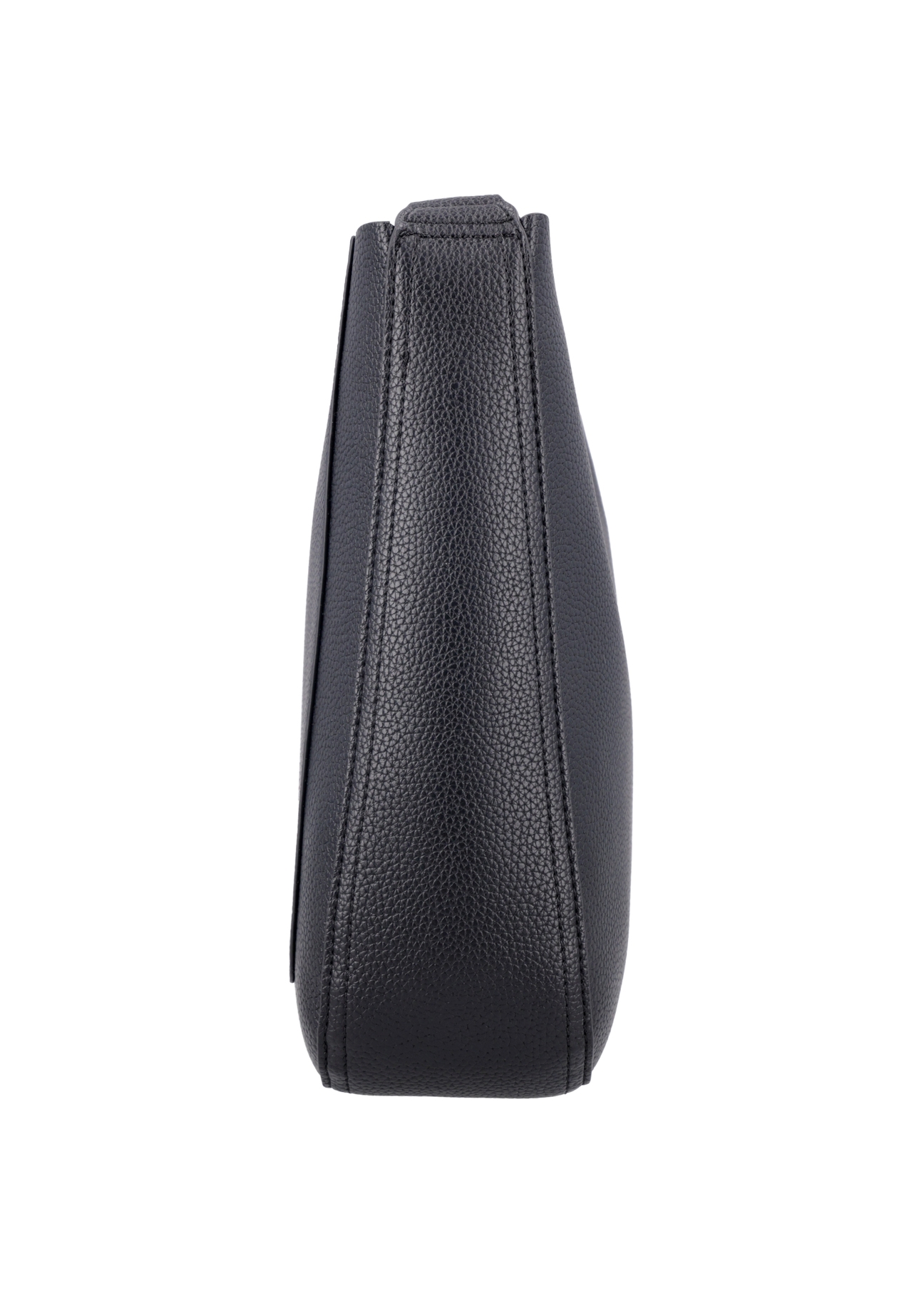 Black women's hobo bag TOREC-1257-9I(Z26). Product view from the side on a white background.