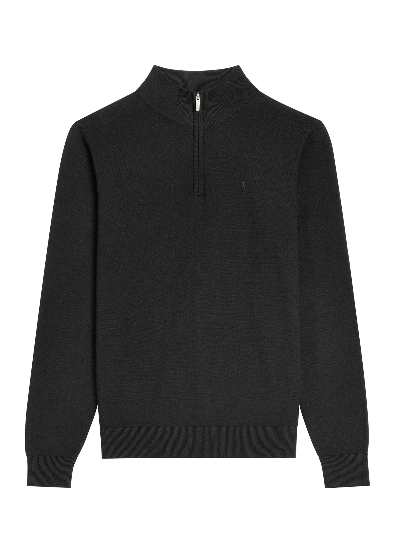 Black men's sweater SWEMT-0174-99(Z26), front product view on white background.
