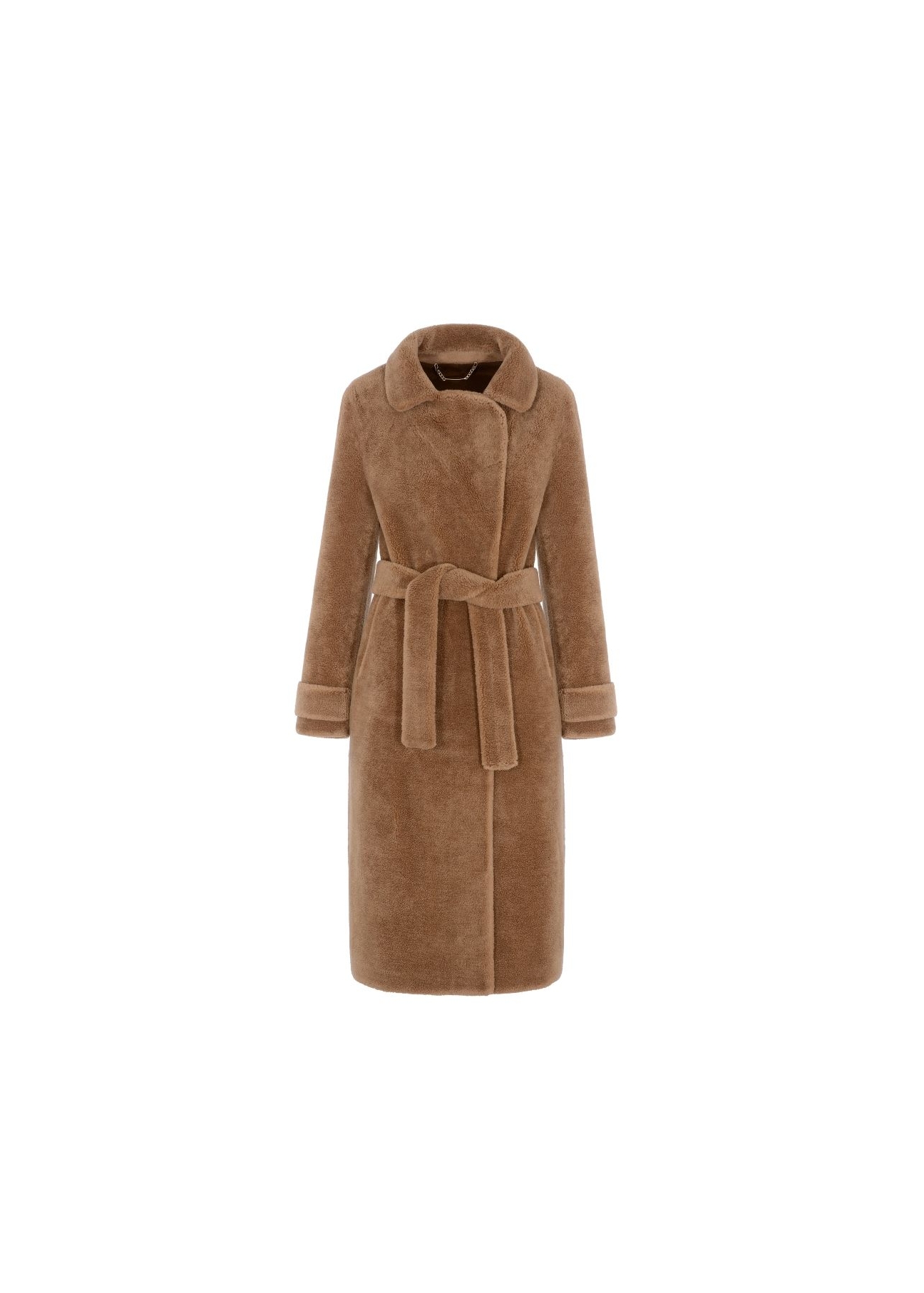 Women's wool coat with buckle FUTDT-0022-24(Z22)-06