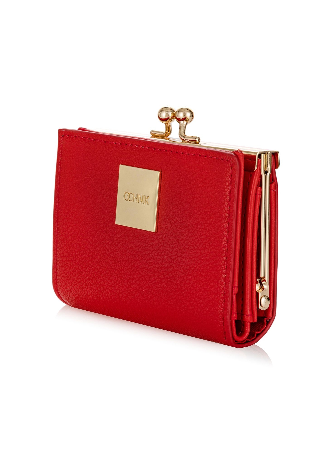Red small women's wallet POREC-0365-42(W24)-02