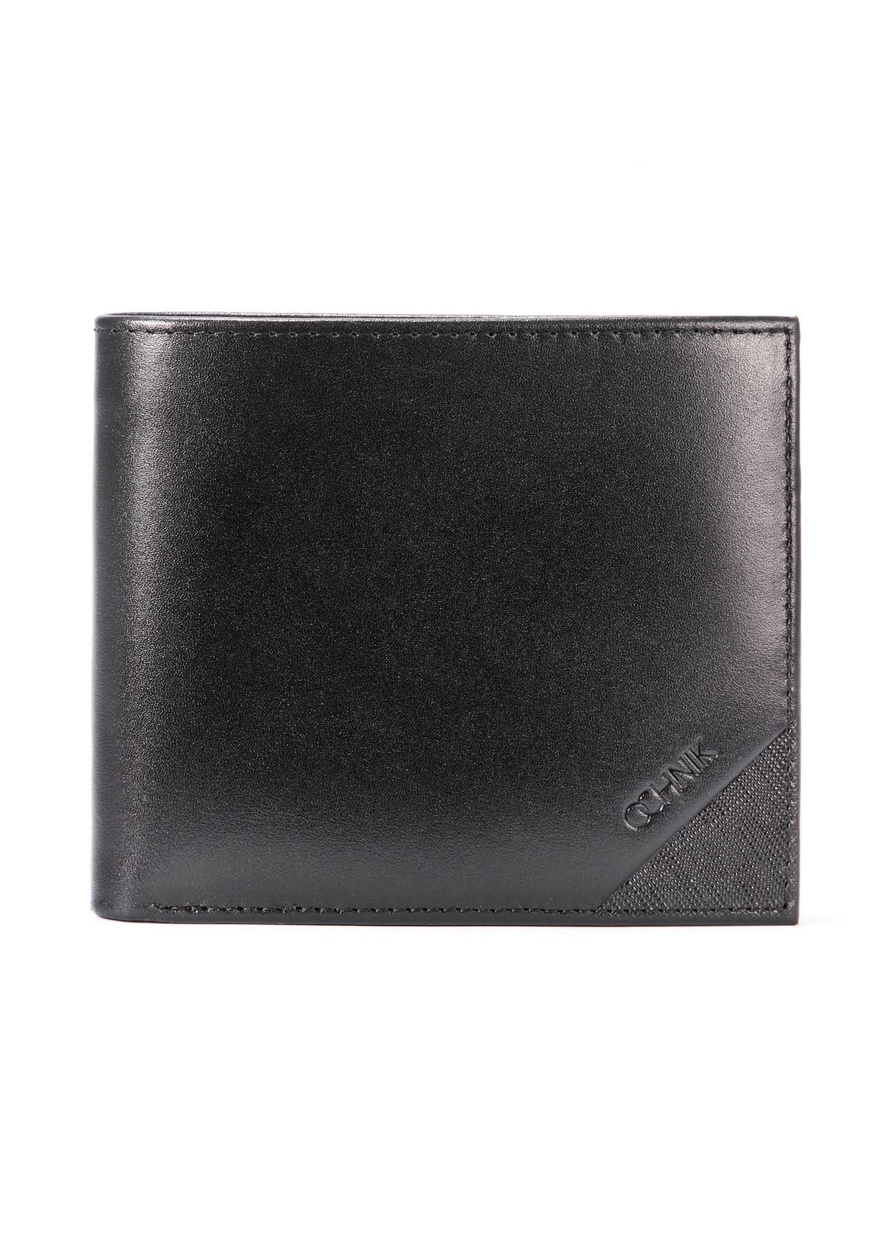 Men's leather wallet in black PORMS-0636-99(W25)