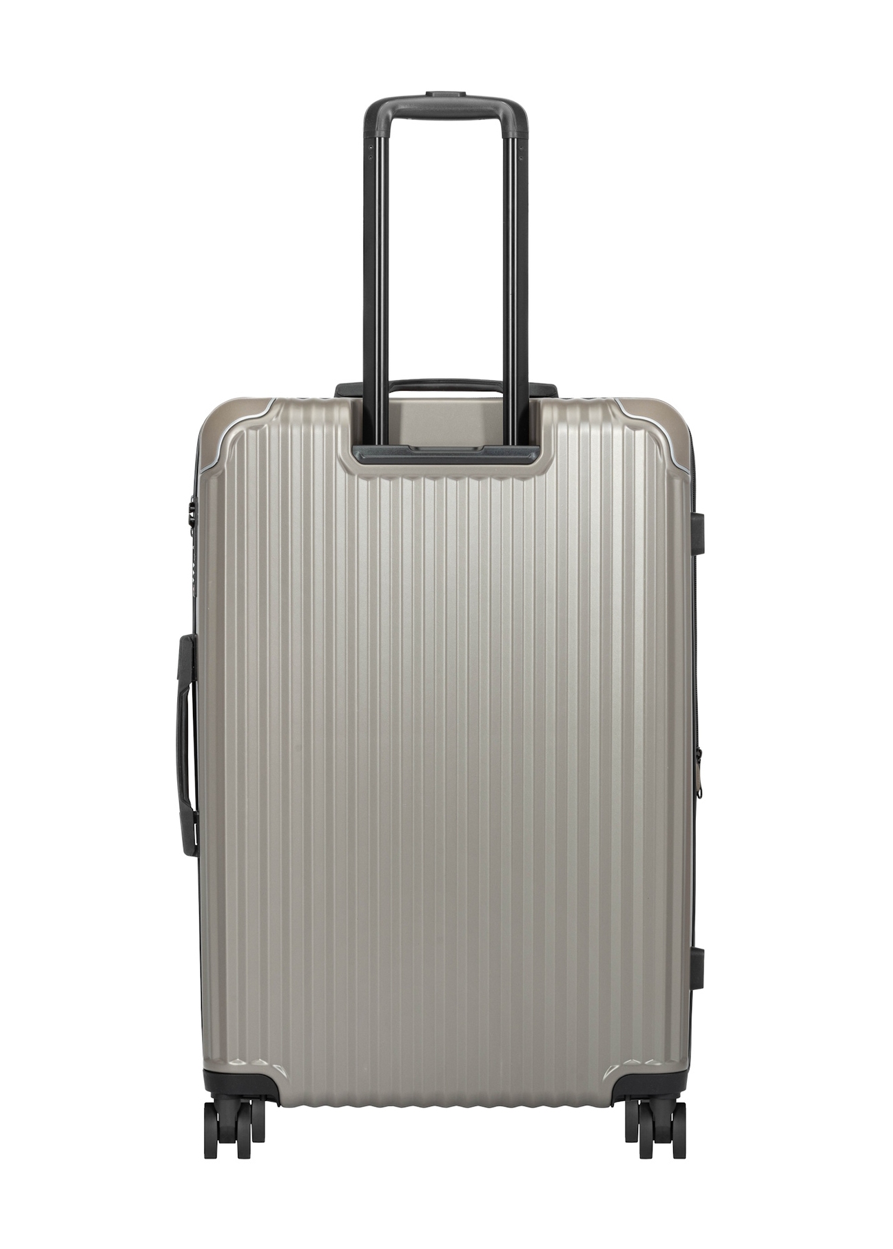 Set of hard suitcases on wheels 19"/24"/28" WALAB-0073-2X(W26), product view from the back on a white background.