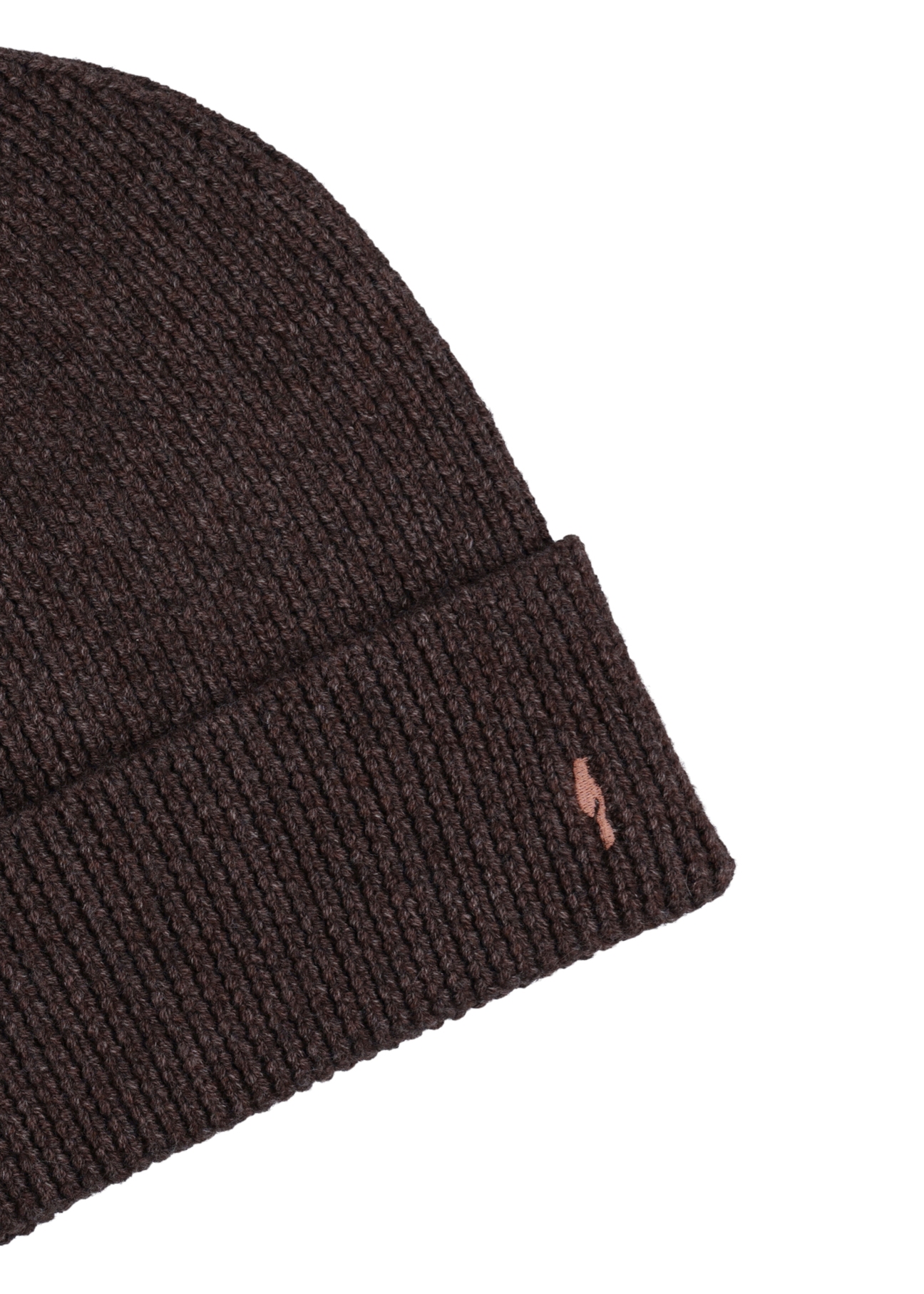 Dark brown men's cap CZAMT-0084-1I(Z26), close-up of the product detail on a white background.