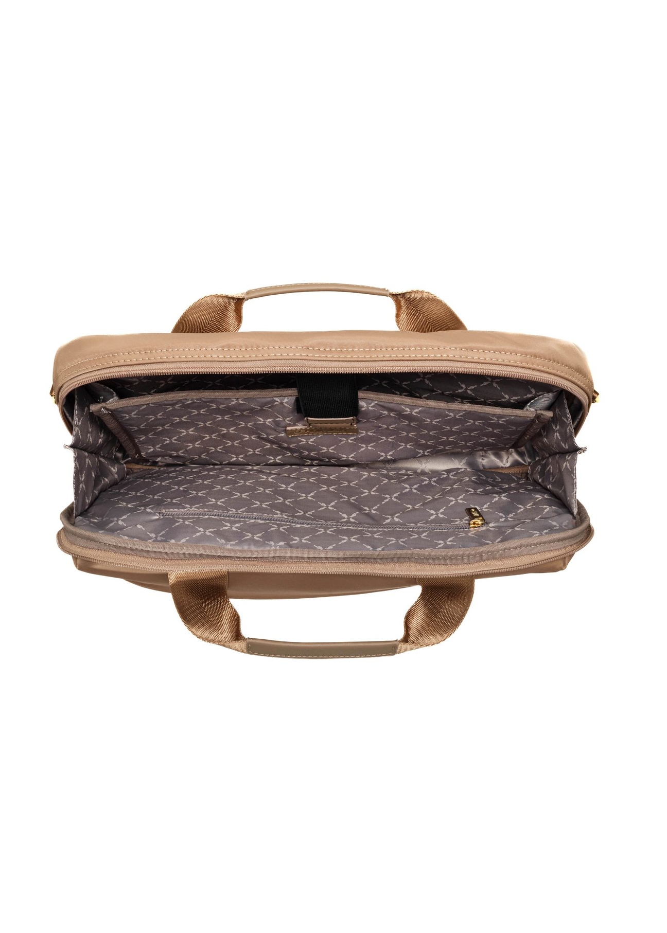 Beige large women's laptop bag TOREN-0305-81(W25)-05