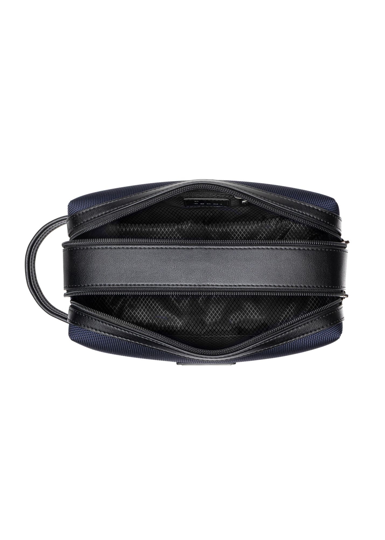 Navy blue men's cosmetic bag TORMN-0441-7D(Z26) - product view from above, on a white background.
