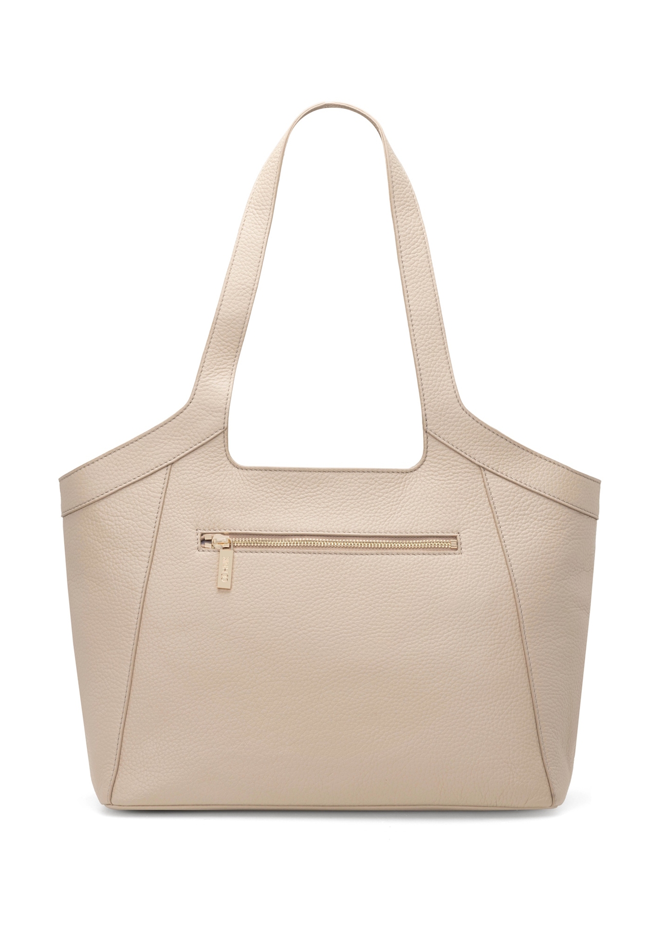 Large women's leather handbag TORES-1205-1B(W26), product view from the back on a white background.