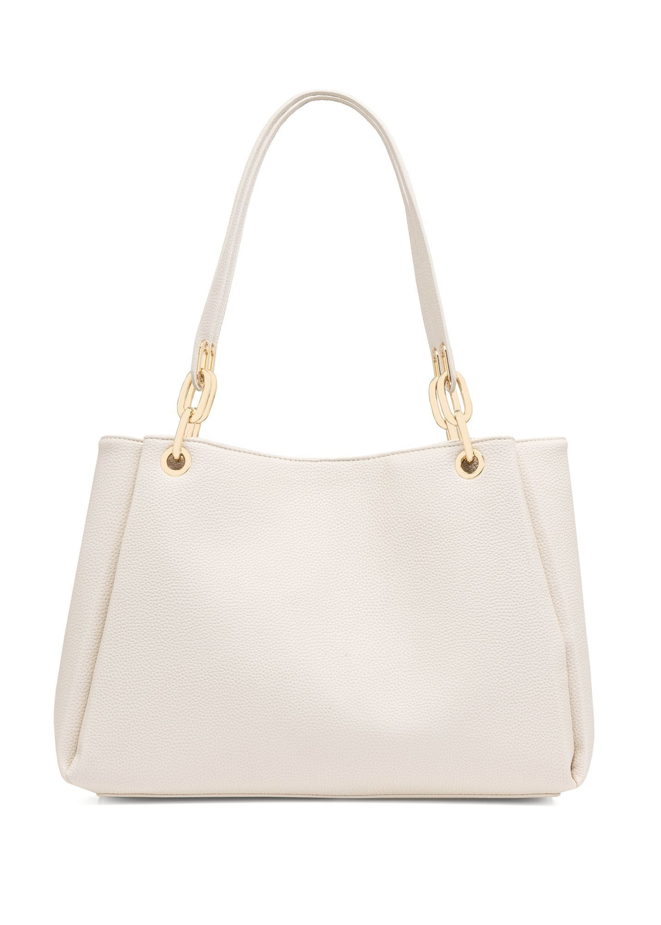 Cream women's imitation leather handbag TOREC-0998-12(W25)-04