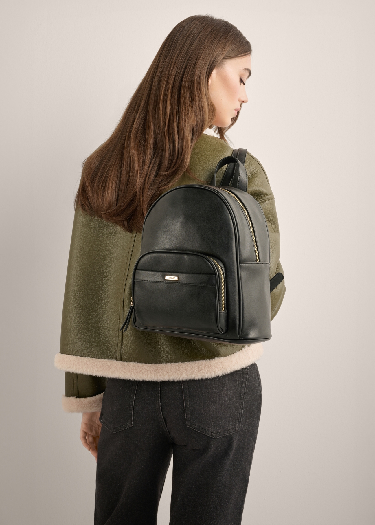 Black women's backpack TOREC-1263-9F(Z26)