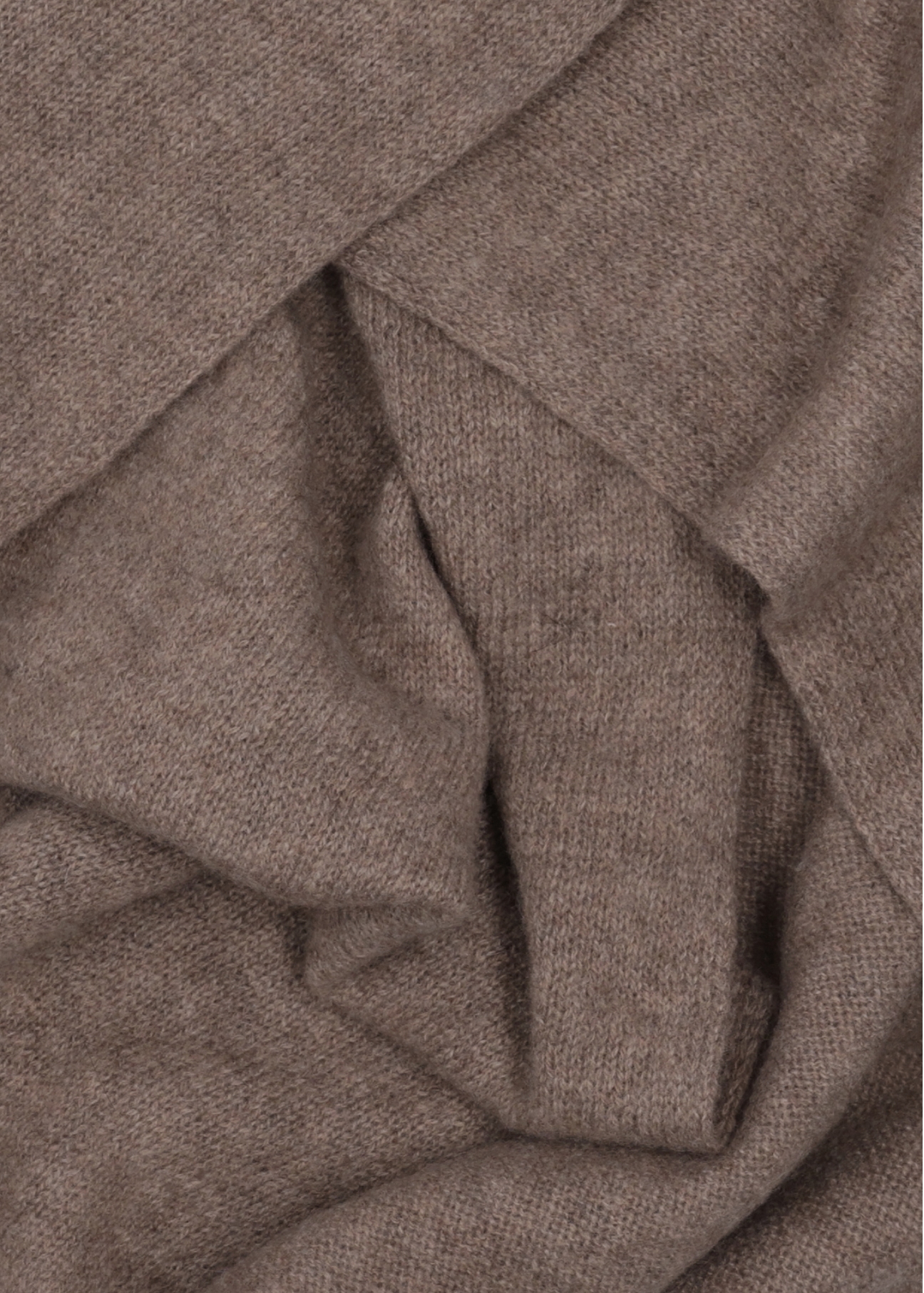 Beige women's cashmere scarf SZADT-0093-1B(Z26), close-up of the product detail on a white background.