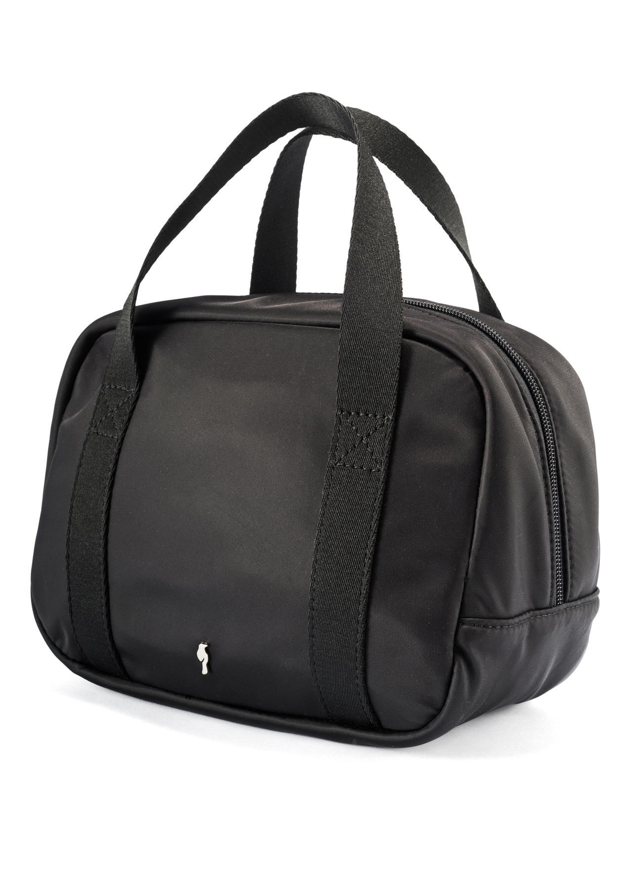 Black lunchbox bag TOREN-0328-99(Z25), diagonal product view on white background.