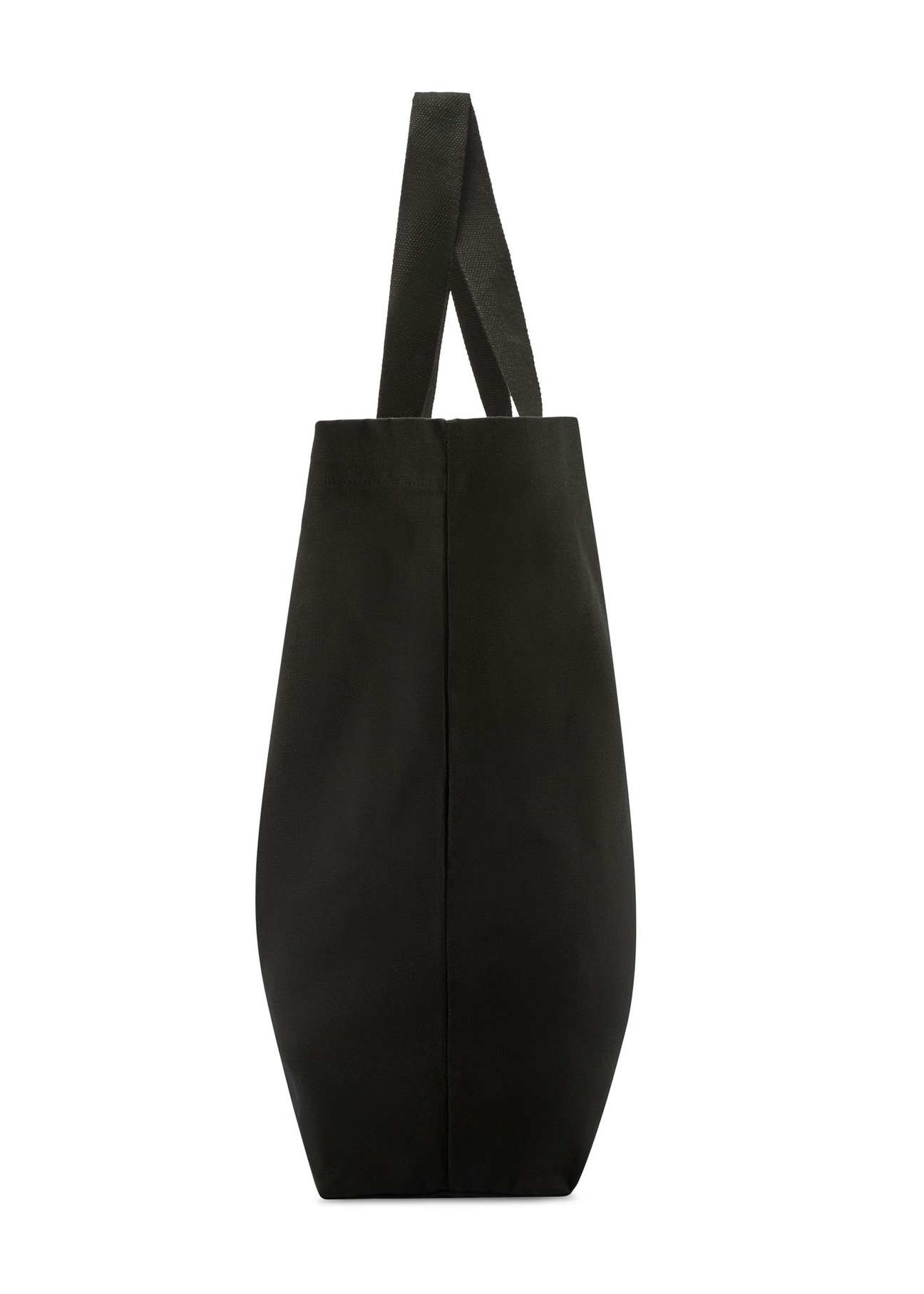 Black cotton bag TOREN-0136-9P(W26) - side view of the product on a white background.