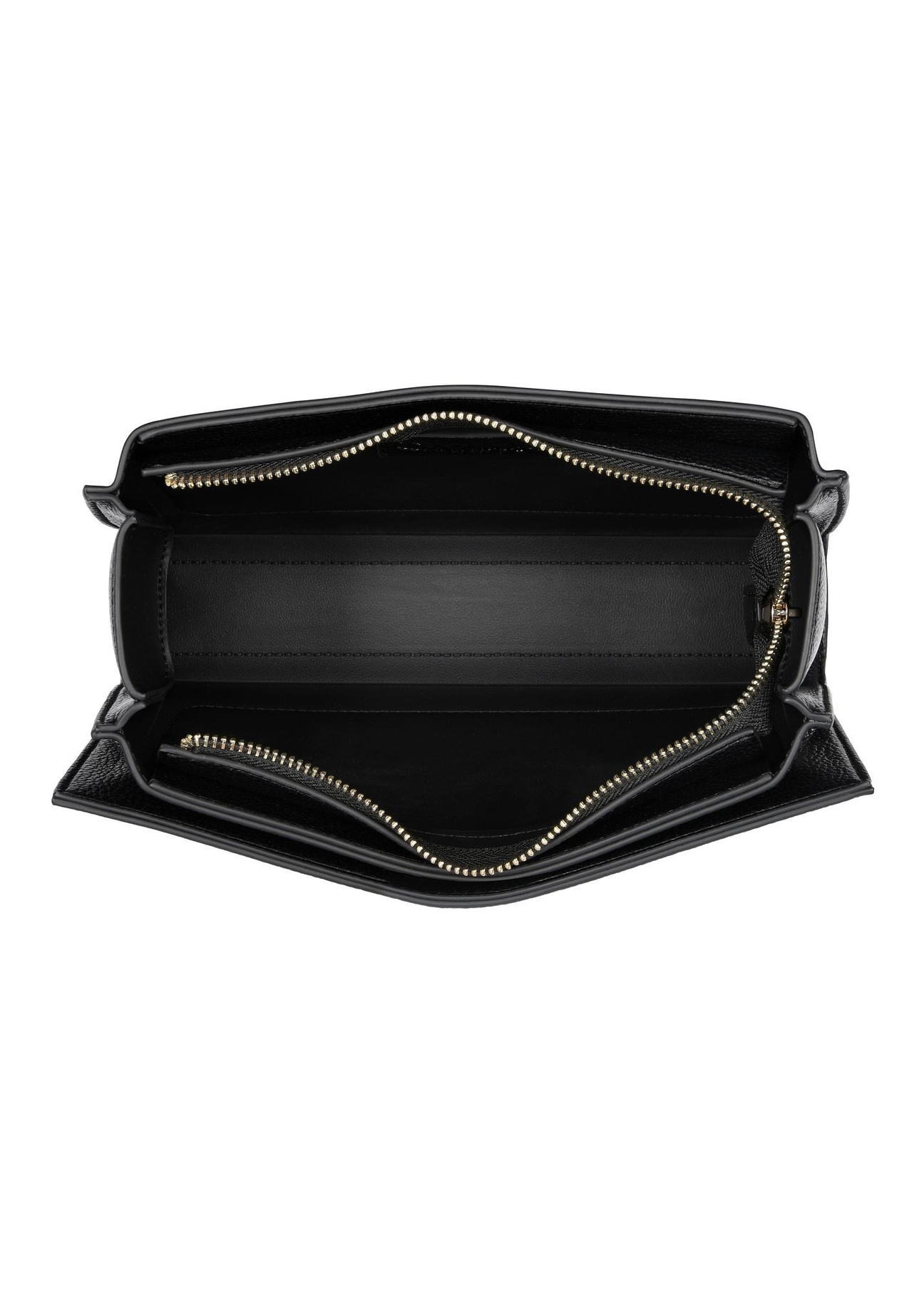 Black women's messenger bag TOREC-0984A-99(Z25) - product view from above on white background.