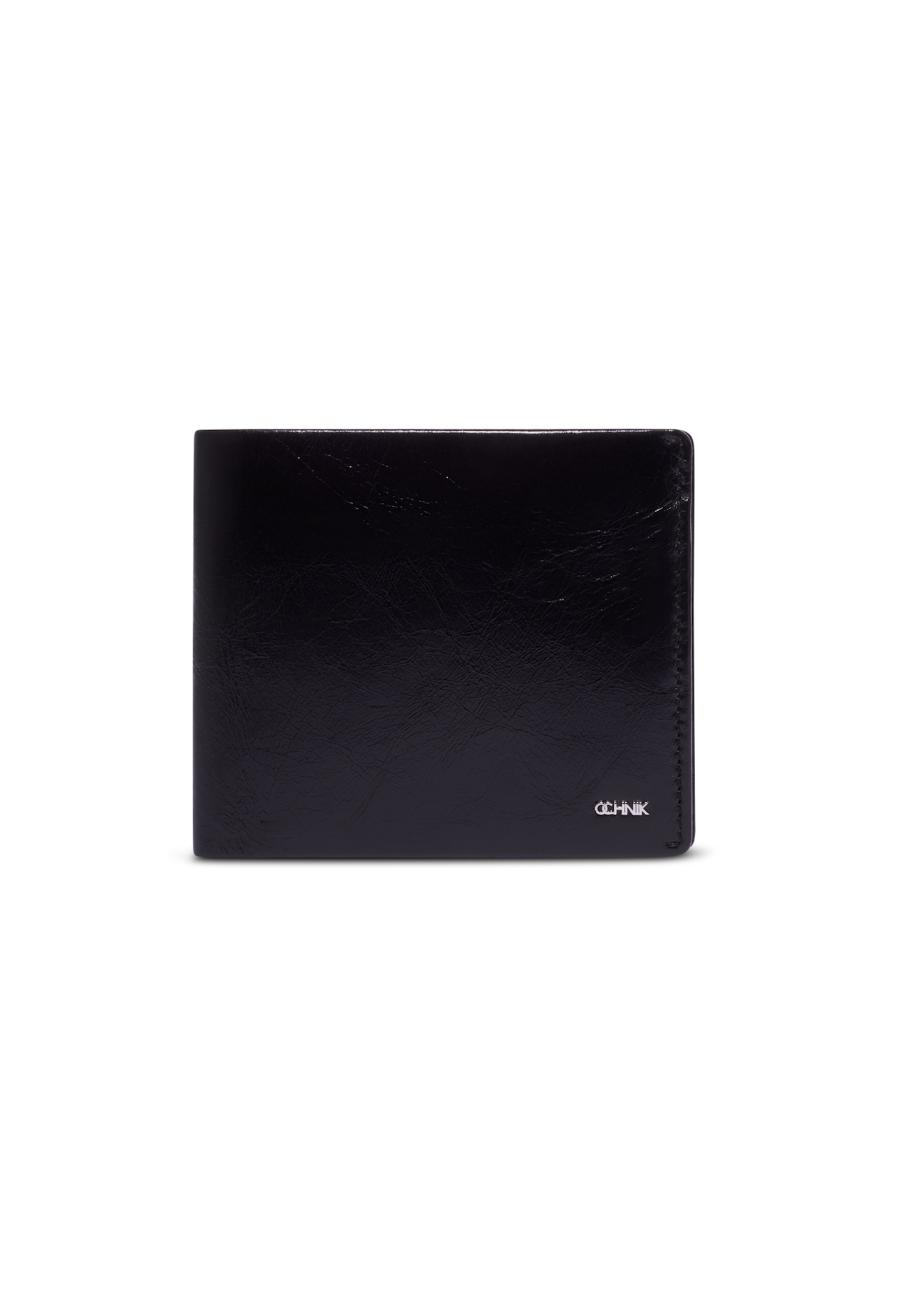 Men's small leather wallet PORMS-0724-9P(Z26), front product view on white background.