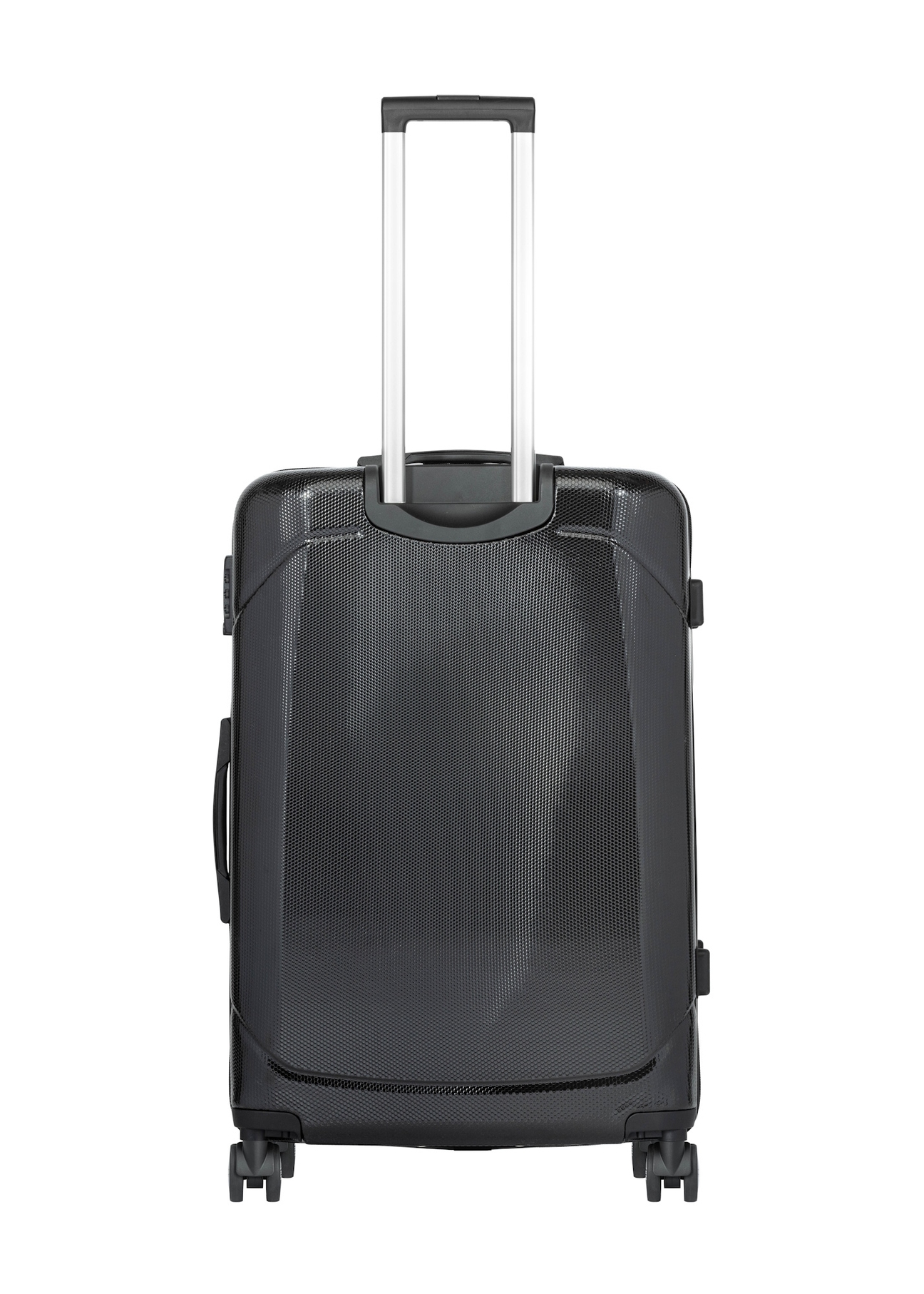 Set of 19'/24'/28' wheeled suitcases WALPC-0014-99(W26), back view of the product on a white background.