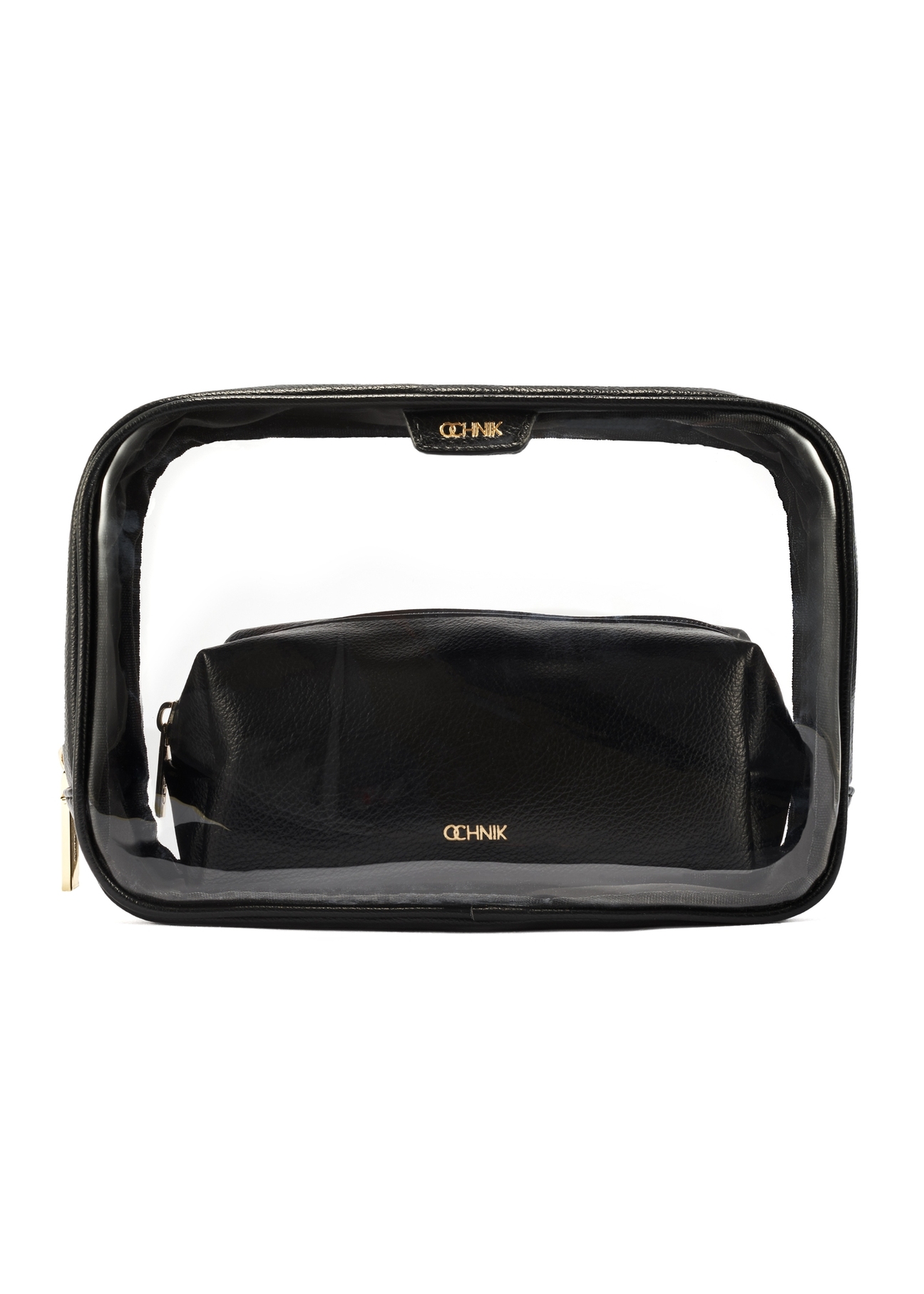 Large two-piece women's cosmetic bag TOREC-0874A-99(Z25), product view from the front, entirely on a white background.