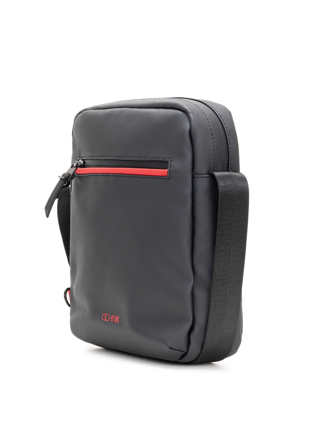 Black men's bag TORMN-0400-9J(W26), diagonal product view on white background.