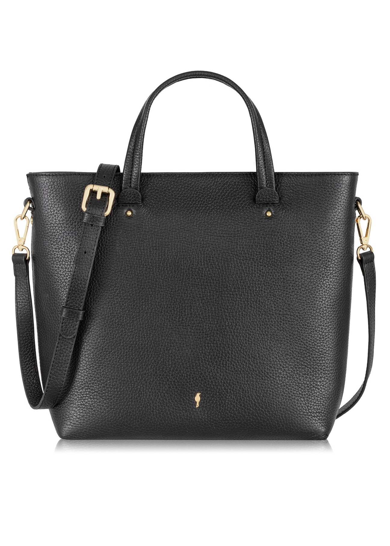Black leather handbag for women TORES-0728B-99(W24)-01