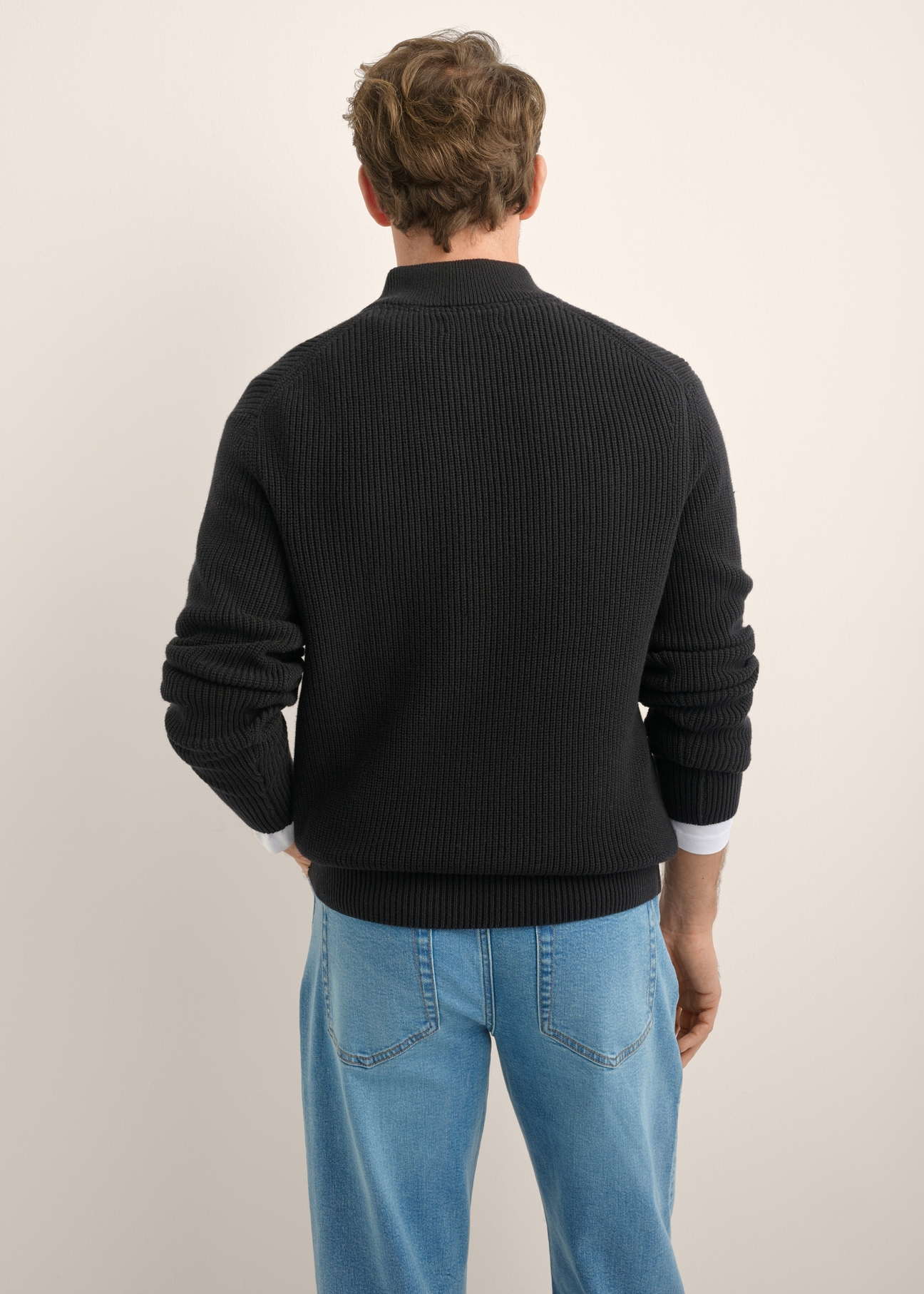 Black men's sweater SWEMT-0175-99(Z26)