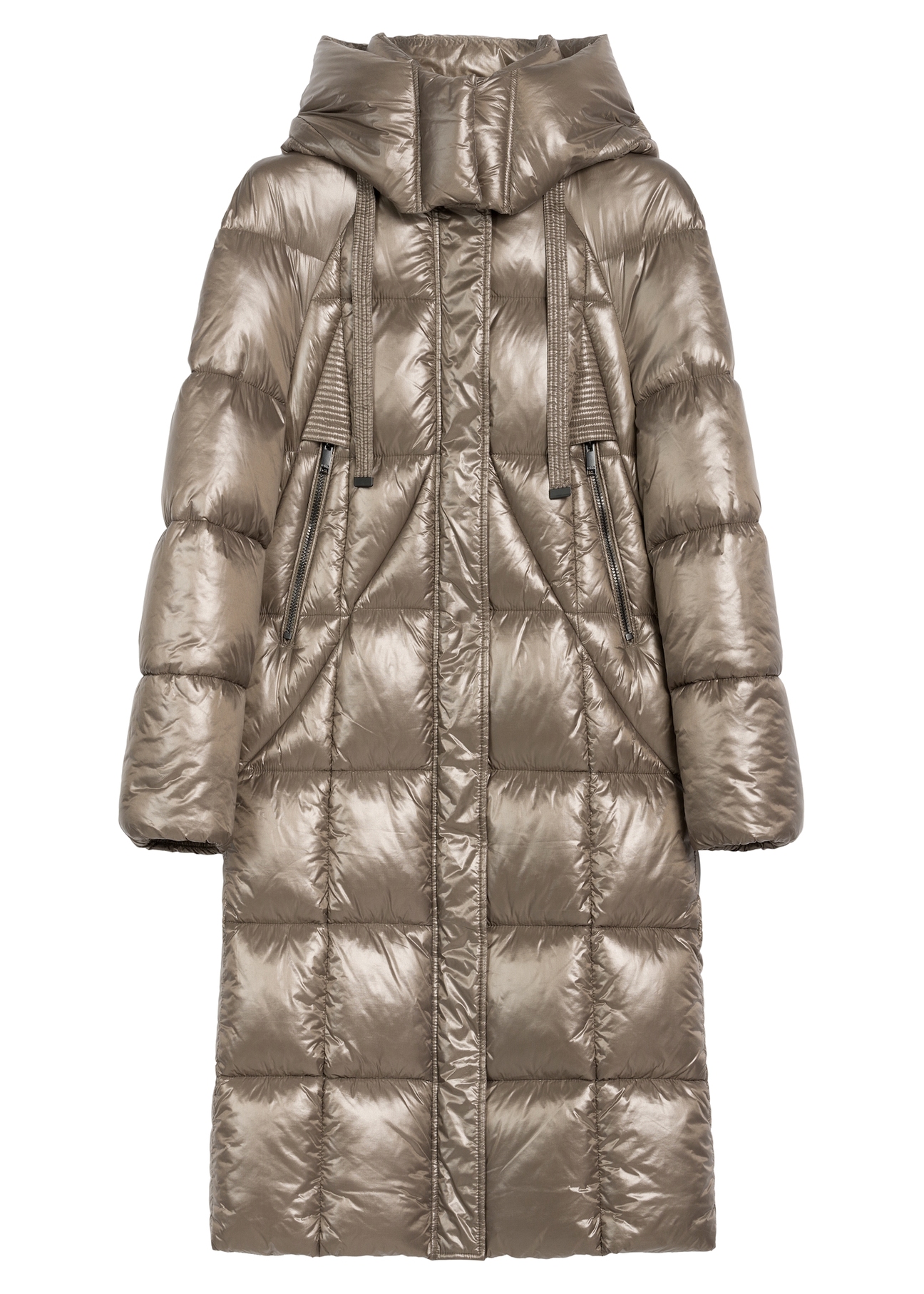 Women's long quilted jacket KURDT-0609-82(Z25)