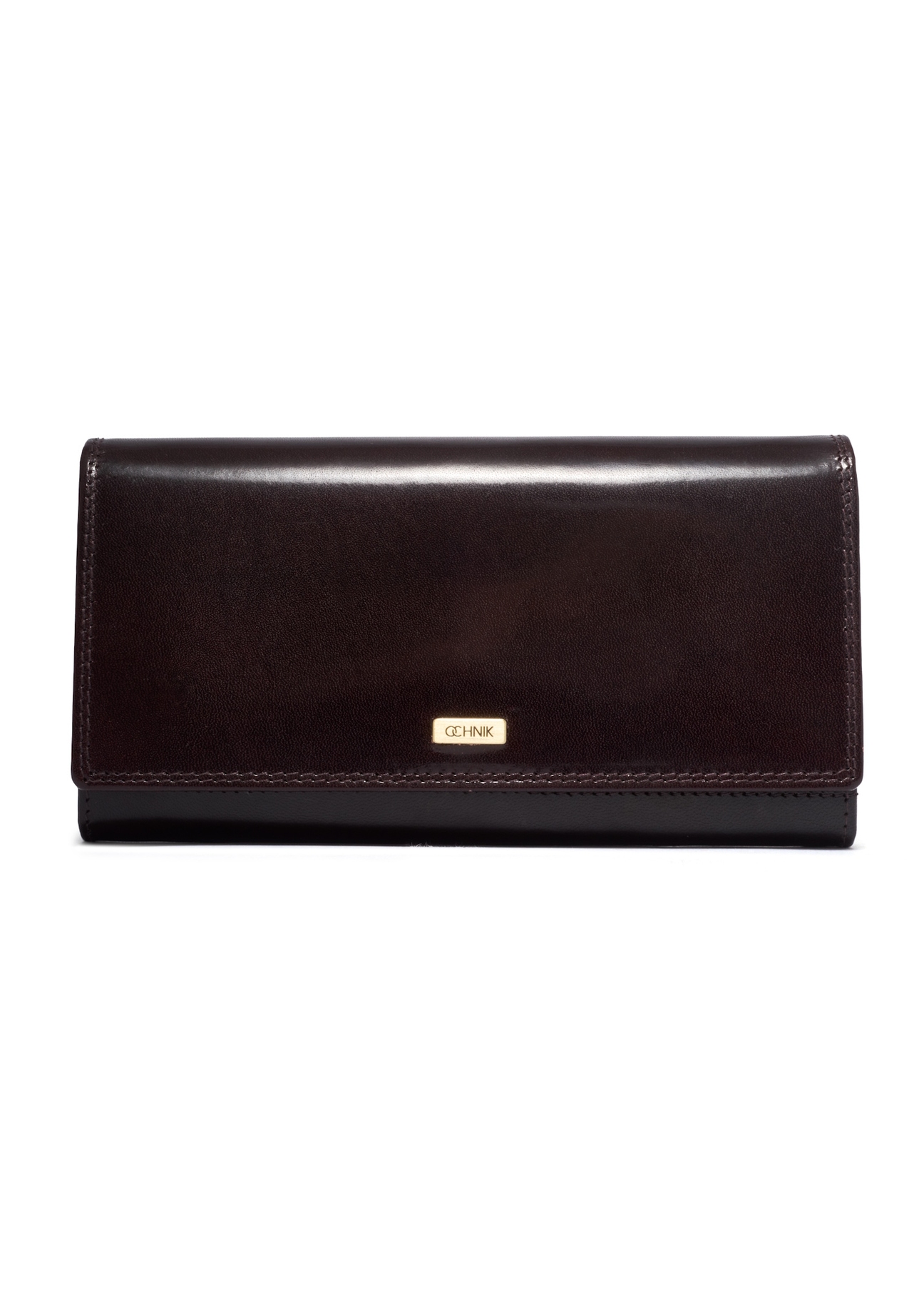 Burgundy women's wallet PL-125-4D(KS), front product view on white background.