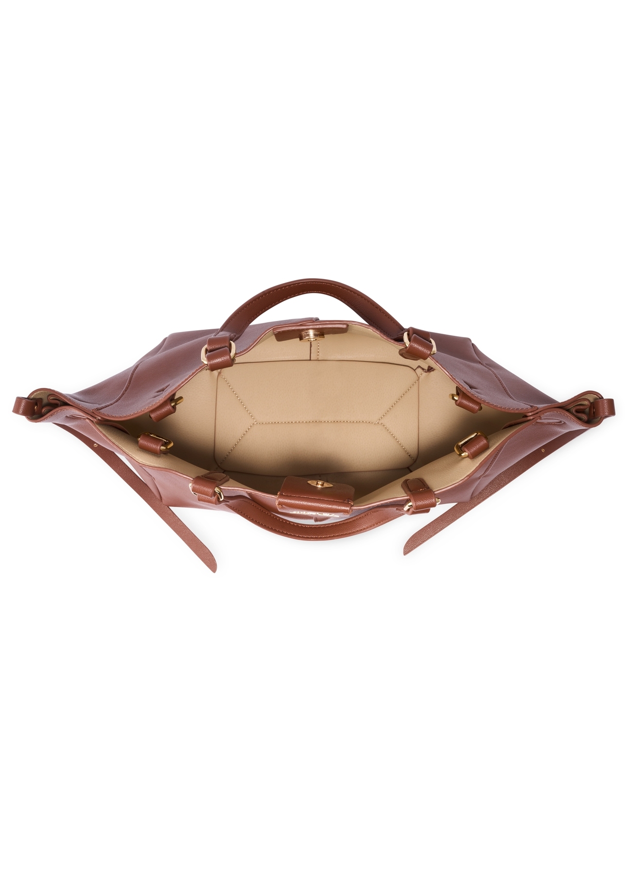 Light brown women's handbag TOREC-1231-1G(Z26)