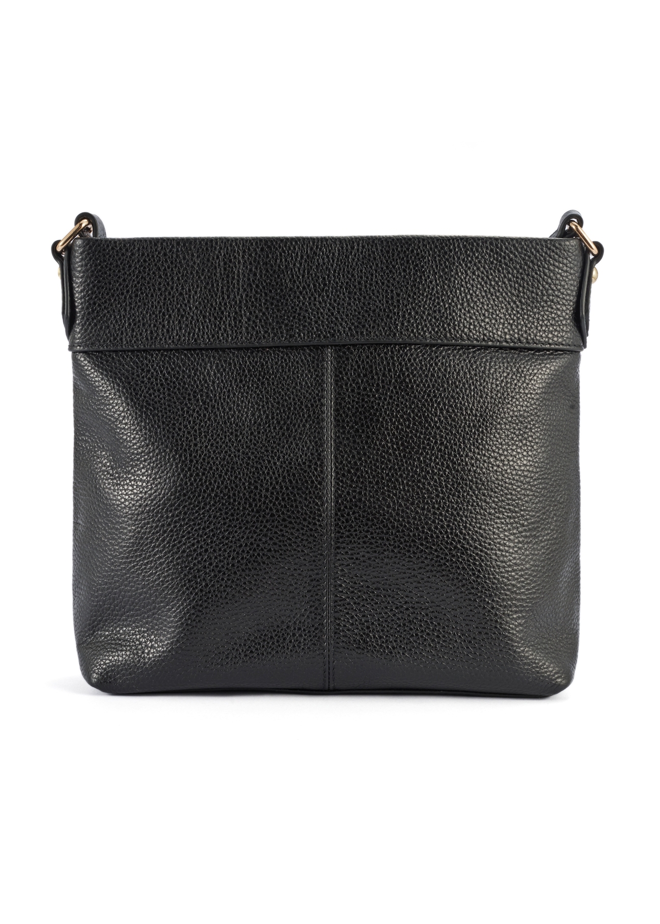 Black leather women's messenger bag TORES-1151-99(Z25)