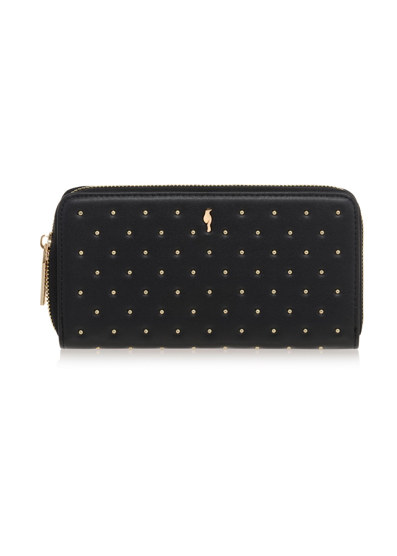 Large black women's wallet with rhinestones POREC-0346-99(Z23)-01