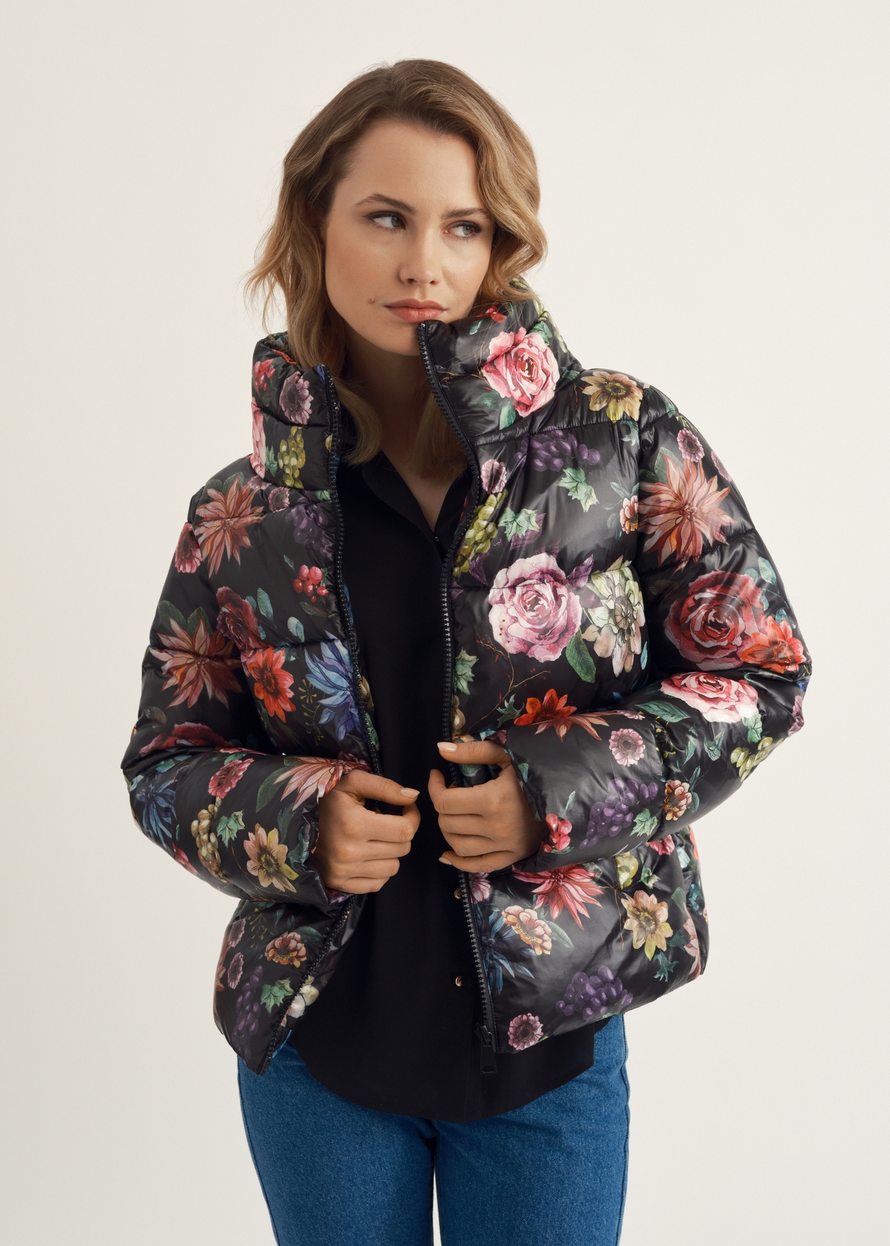 Women's colorful winter jacket KURDT-0486-98(Z23)-03