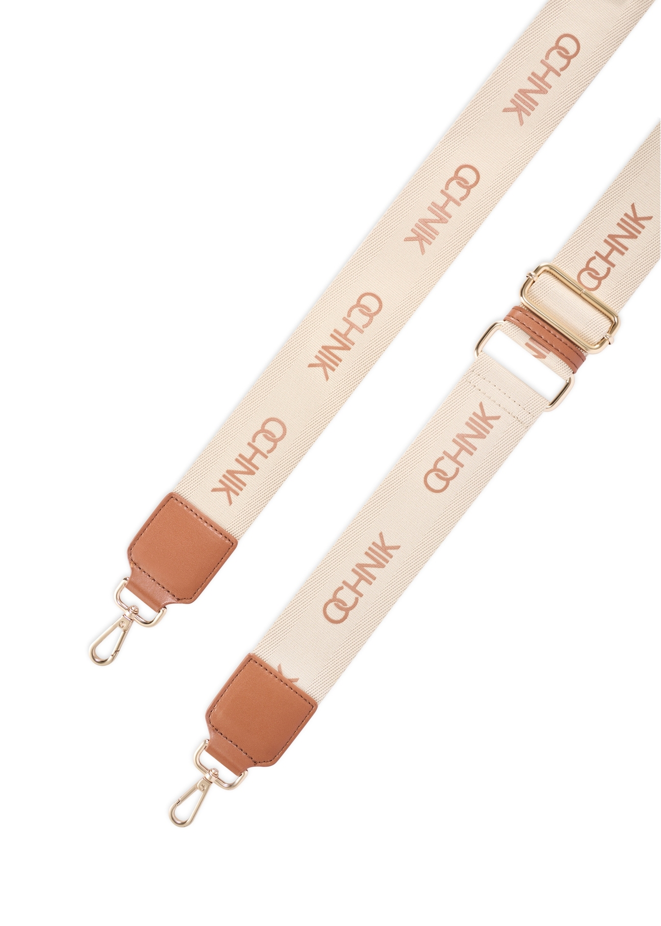 Beige women's tote bag TOREN-0288A-1E(W26), view of the product strap on a white background.