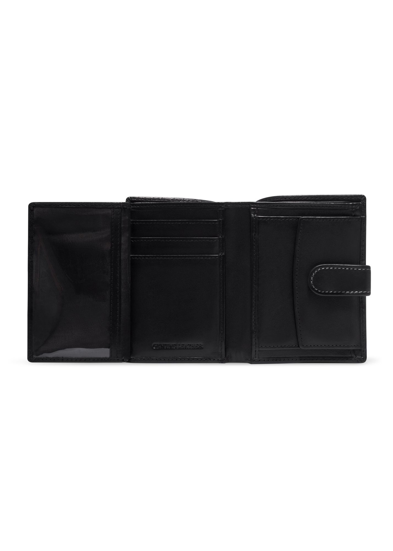 Black leather men's wallet PORMS-0704-99(Z26)