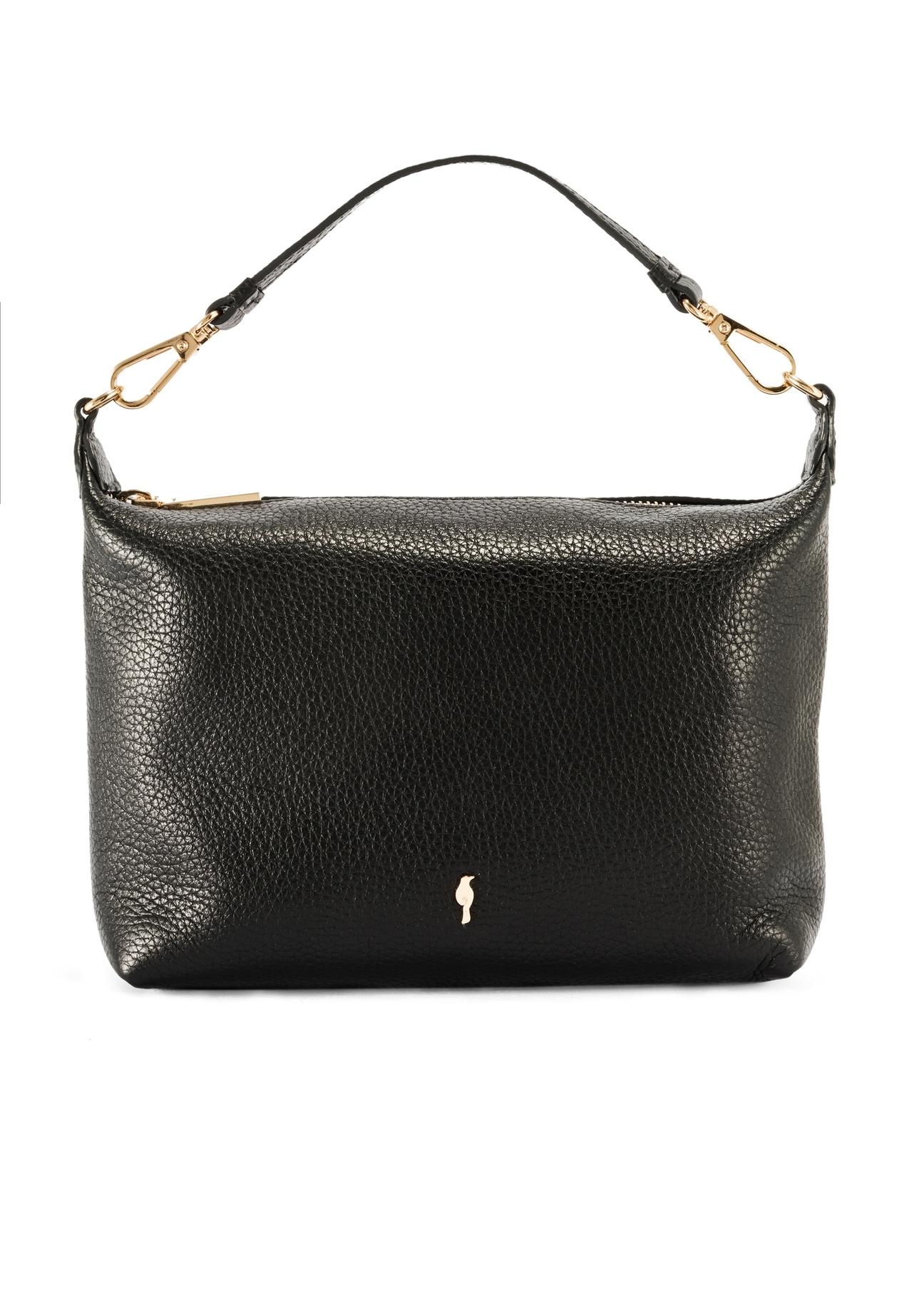 Black compact women's handbag TORES-0981D-99(Z25), product view from the front on a white background.