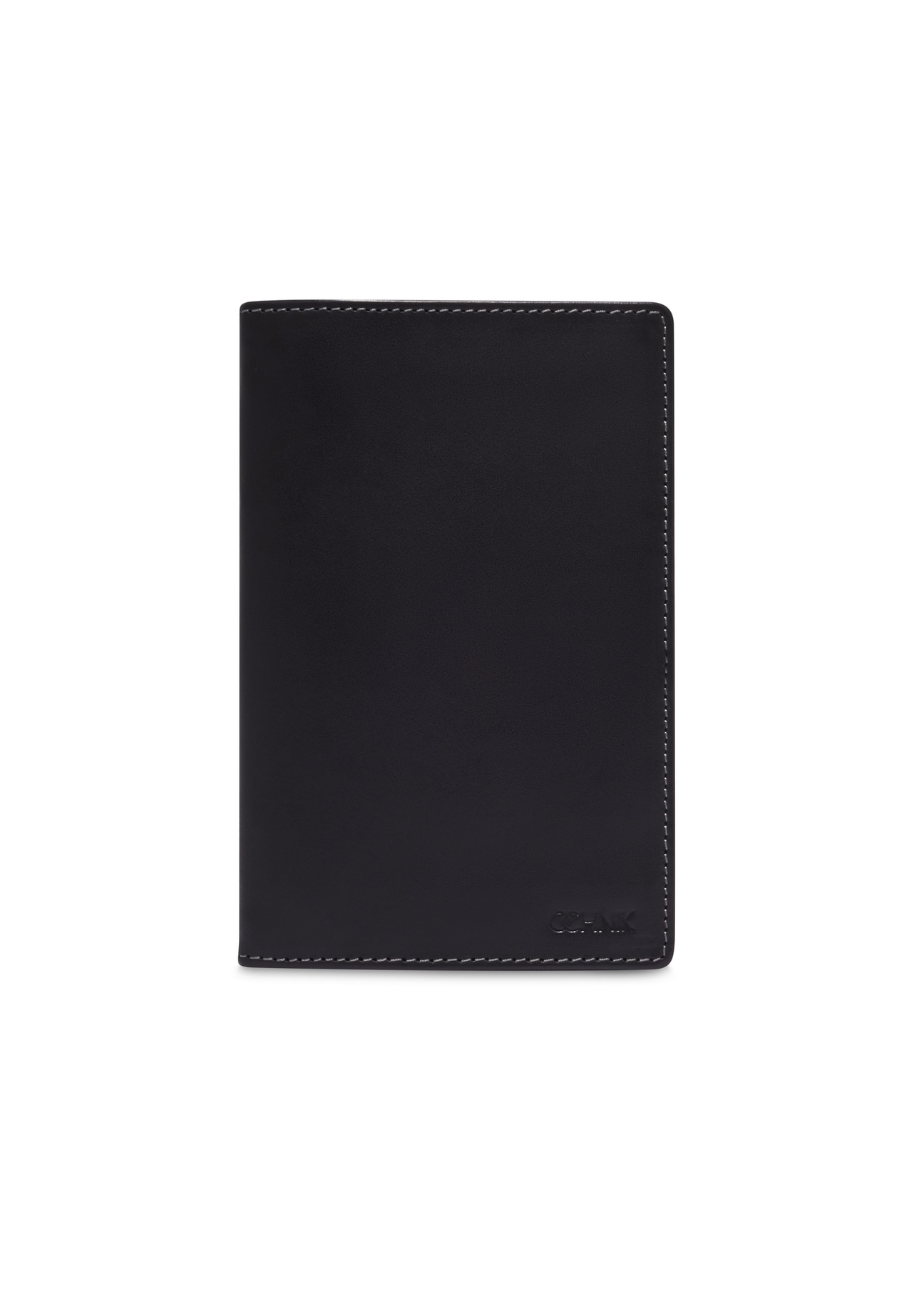 Black men's leather wallet PORMS-0706-99(Z26), front product view on white background.