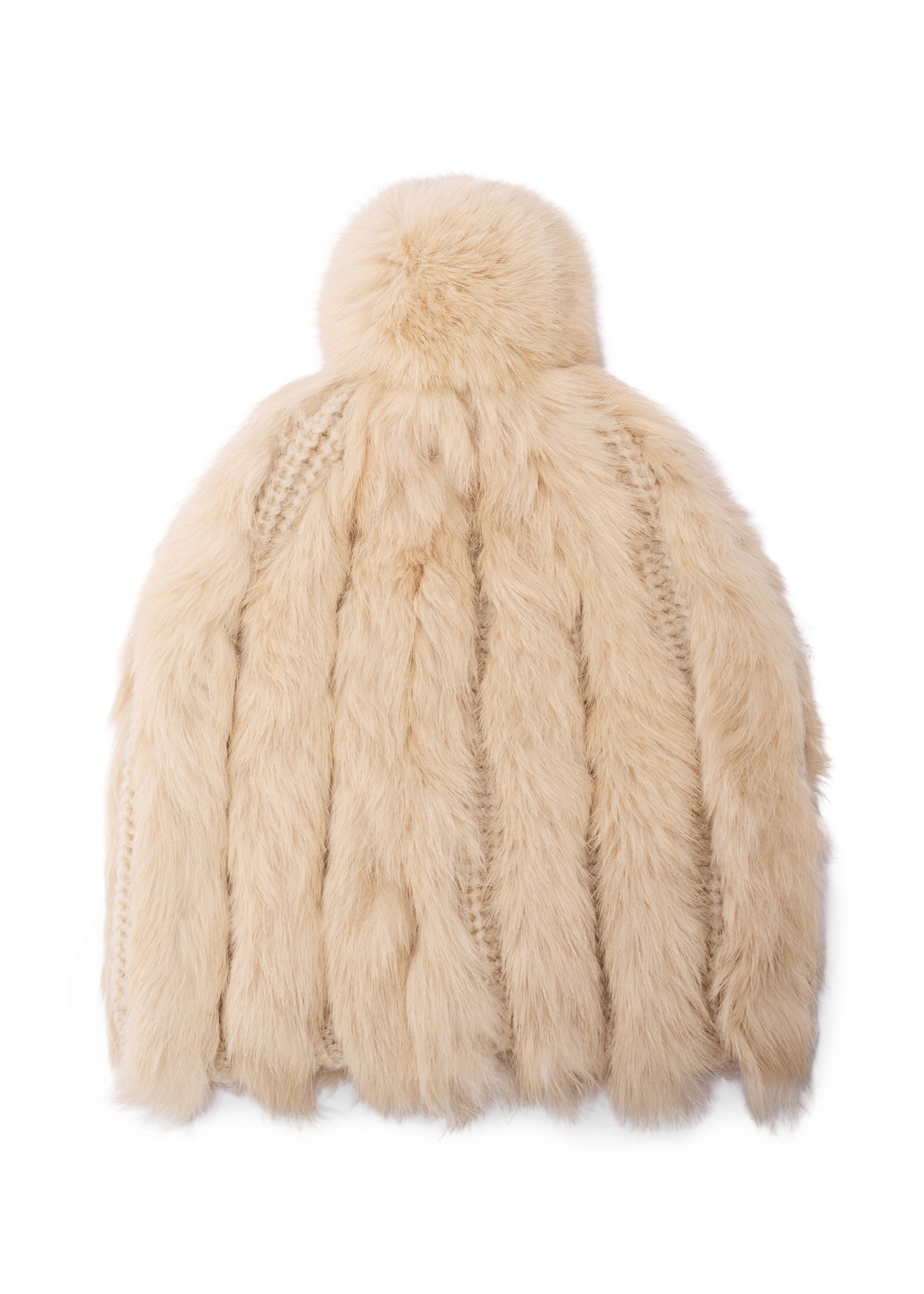 Cream fur hat for women CZADF-0034-16(Z26)