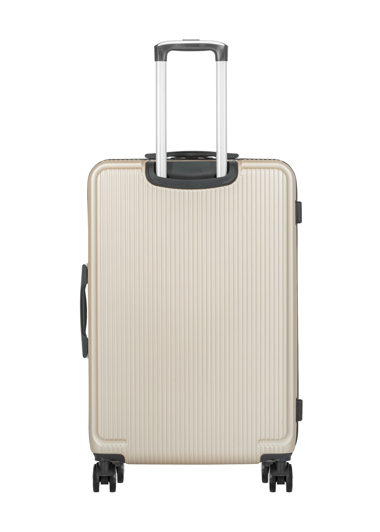 Large suitcase on wheels WALAB-0053-0X-29(W26), product view from the back on a white background.