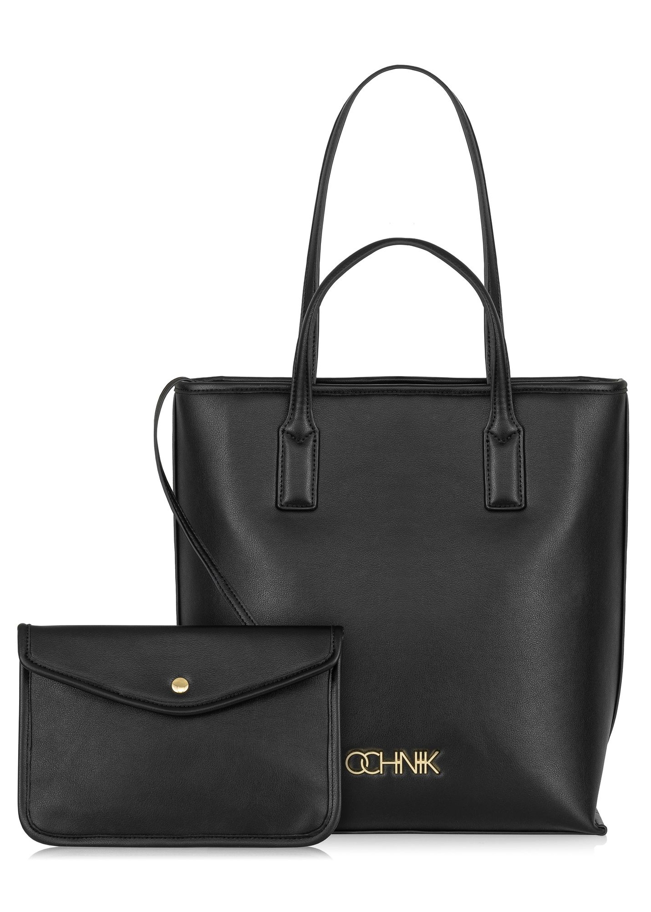 Black women's shopper bag TOREC-0907-99(W24)-06